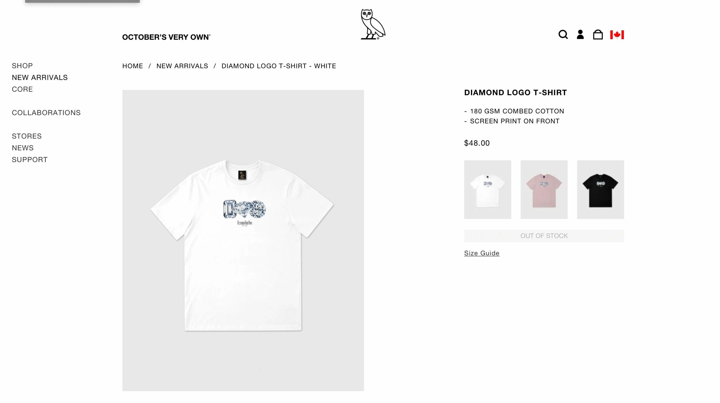 Drake OVO DIAMOND LOGO T-SHIRT Size US L / EU 52-54 / 3 - 6 Thumbnail