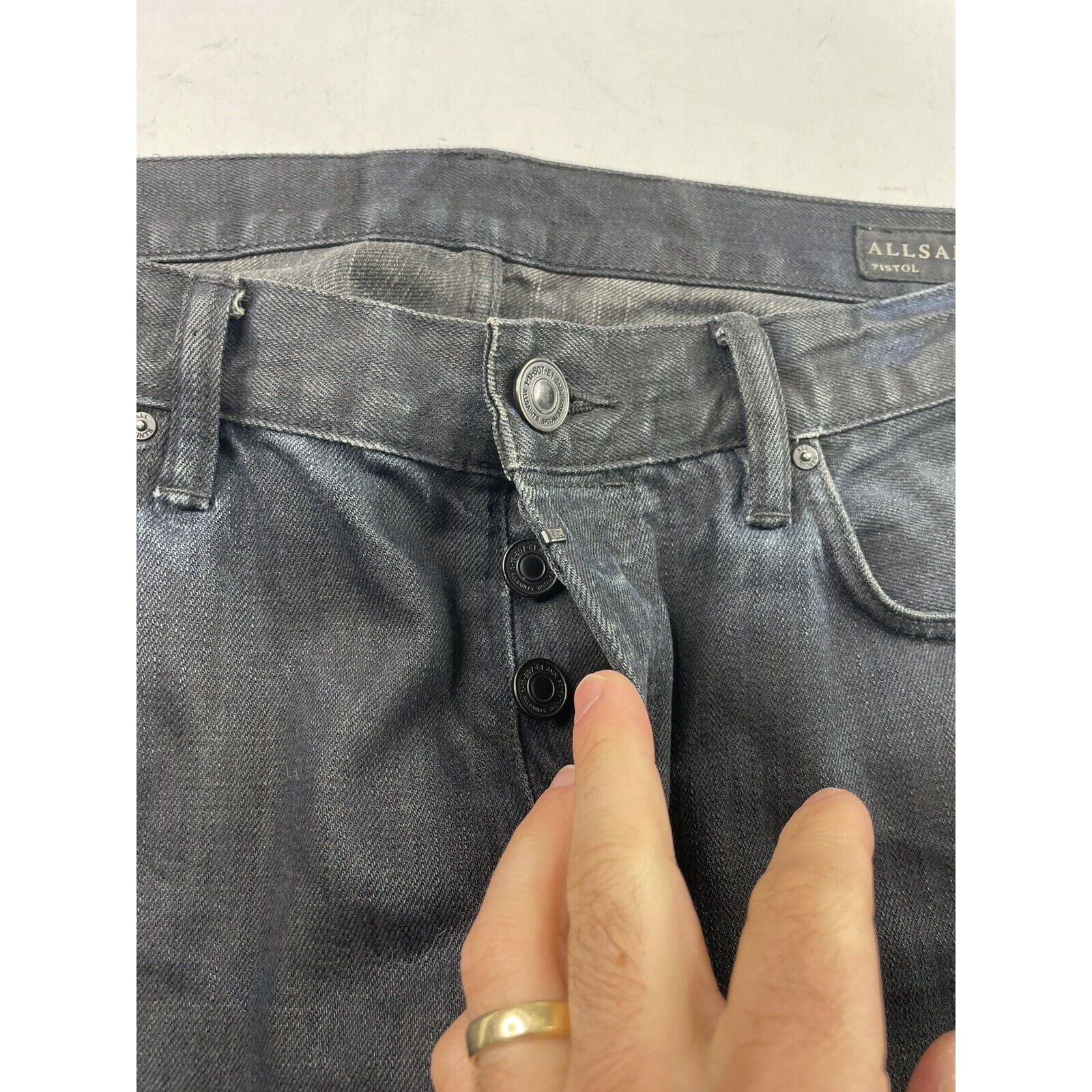 Allsaints All Saints Pistol SkinnyJeans Mens Size 33 Button Fly Size US 33 - 3 Thumbnail