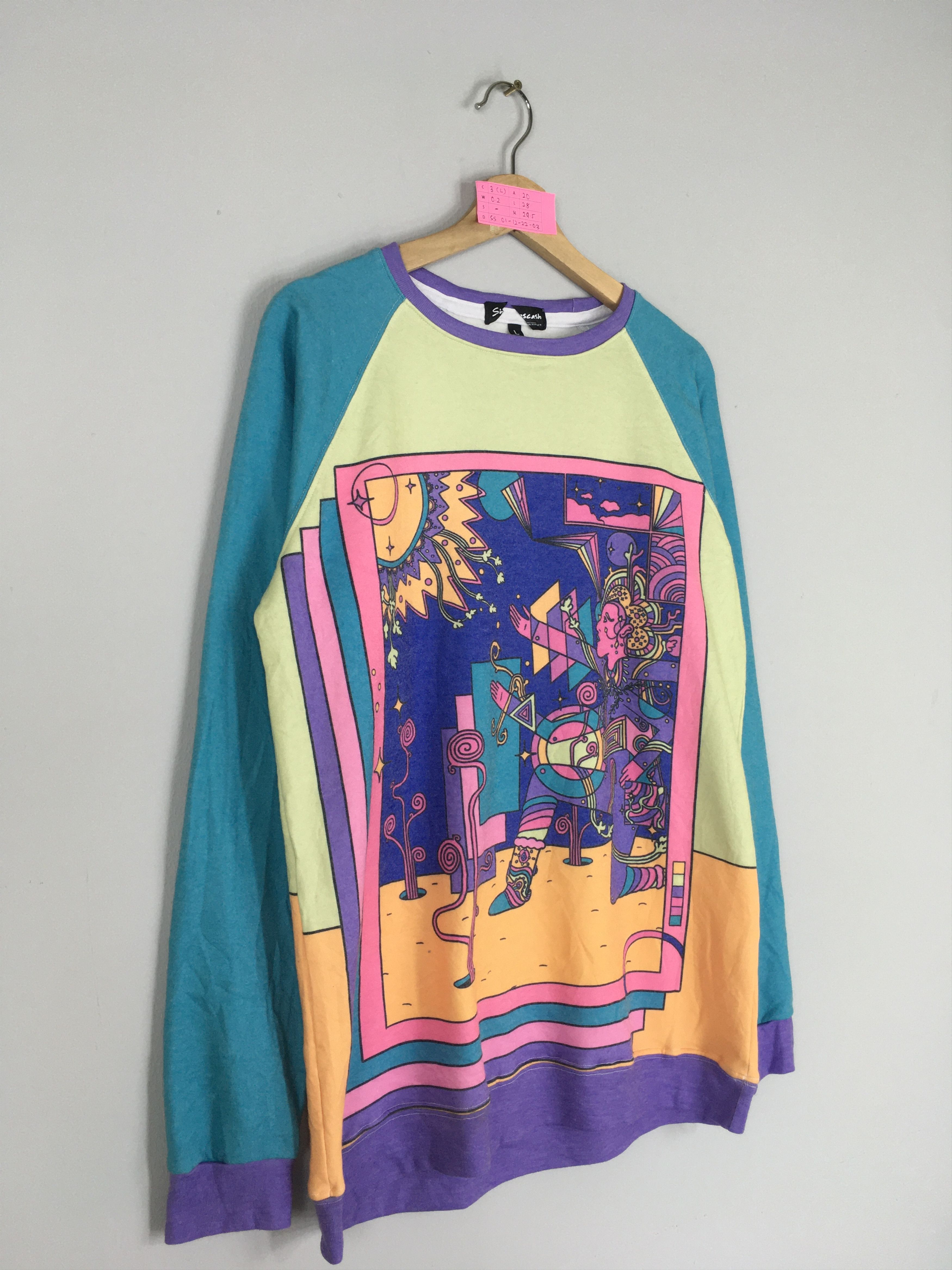 Arts & Science Vintage POP ART Soft Sweatshirt Full Printed Pop Art Size US L / EU 52-54 / 3 - 2 Thumbnail