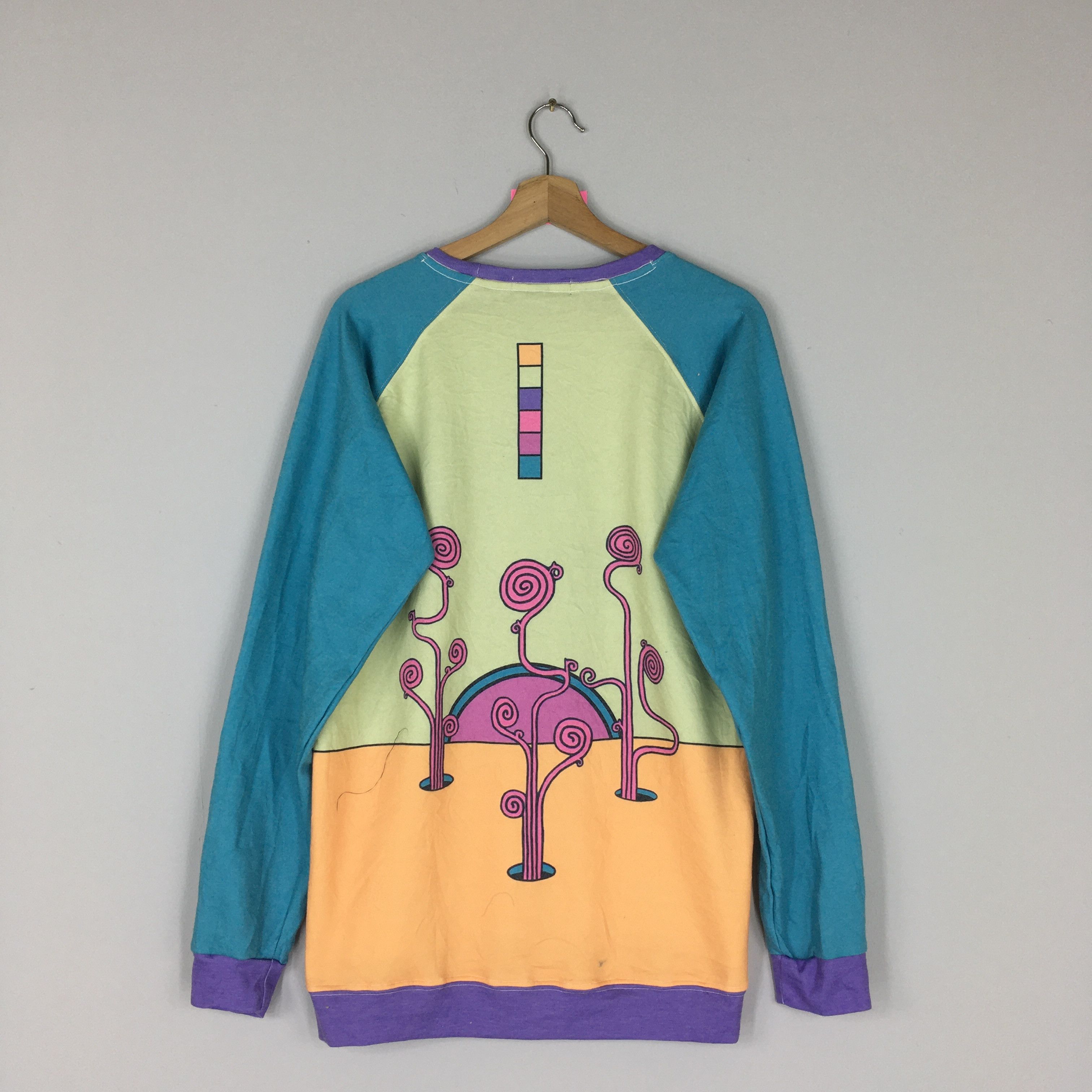 Arts & Science Vintage POP ART Soft Sweatshirt Full Printed Pop Art Size US L / EU 52-54 / 3 - 4 Thumbnail
