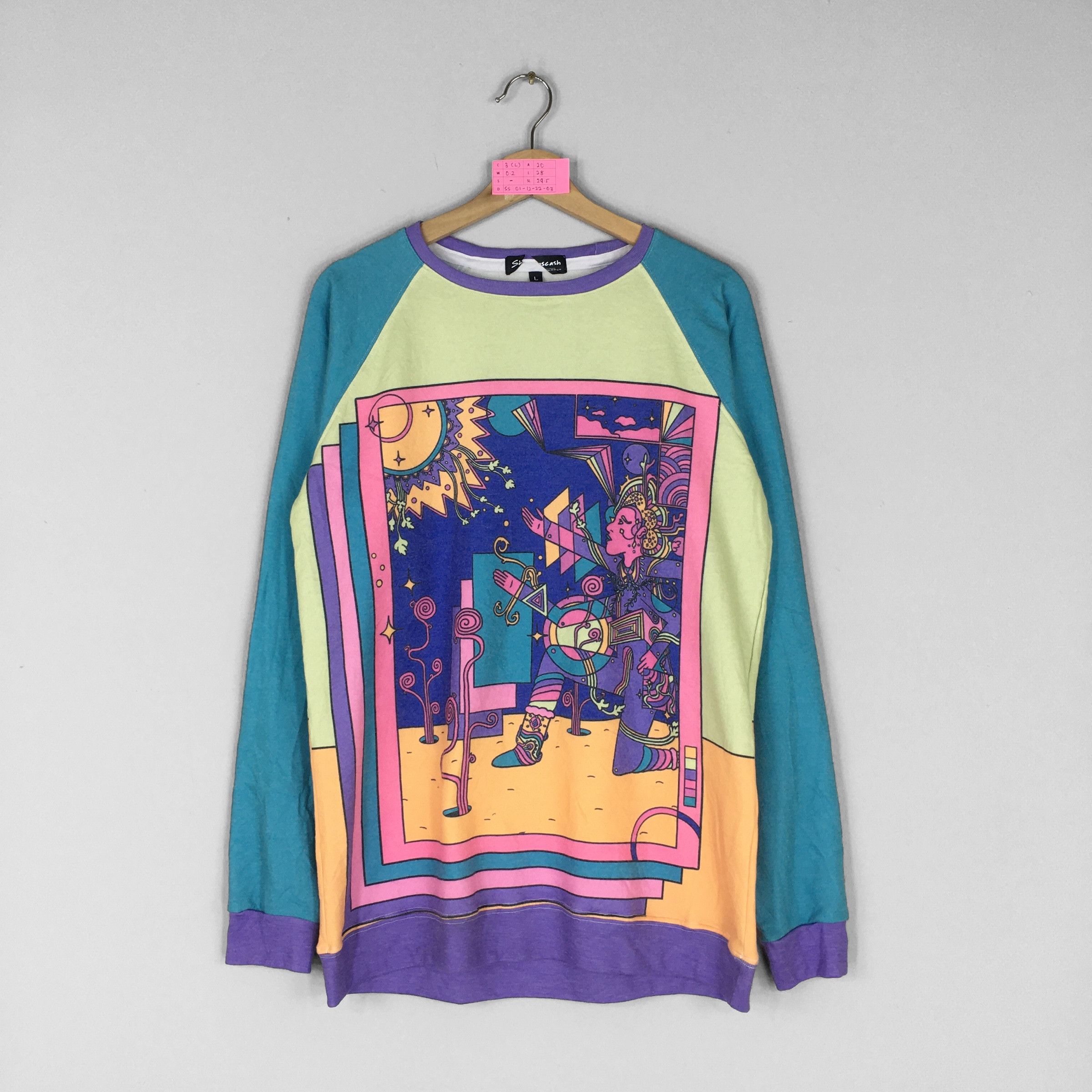 Arts & Science Vintage POP ART Soft Sweatshirt Full Printed Pop Art Size US L / EU 52-54 / 3 - 1 Thumbnail
