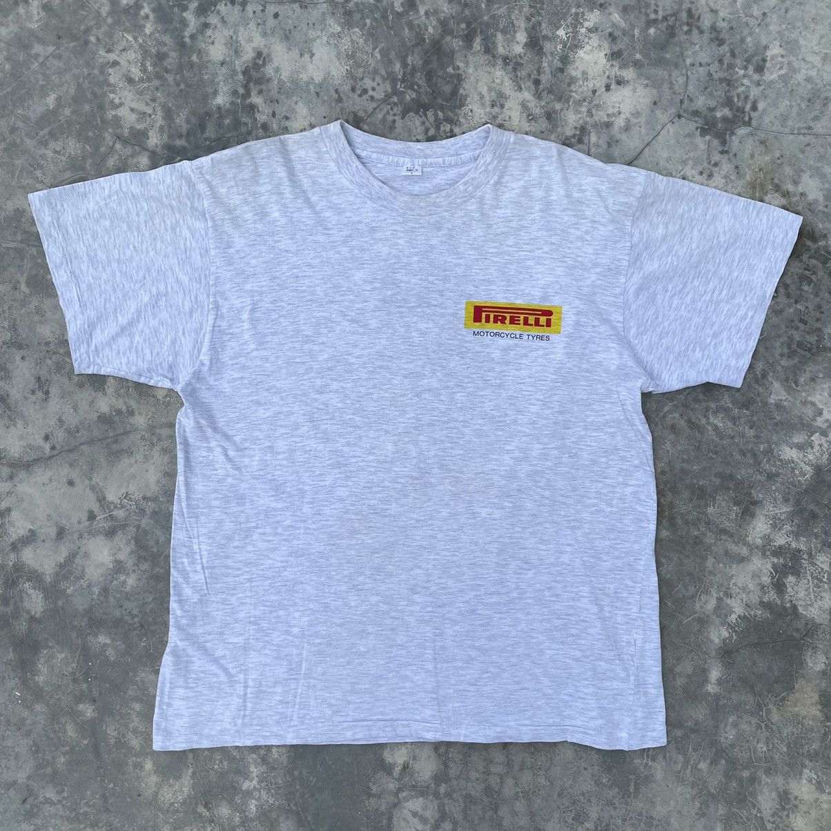Pirelli Vintage Pirelli Motorcycle Tyre Ladies On Grey T-shirt Size US L / EU 52-54 / 3 - 3 Thumbnail