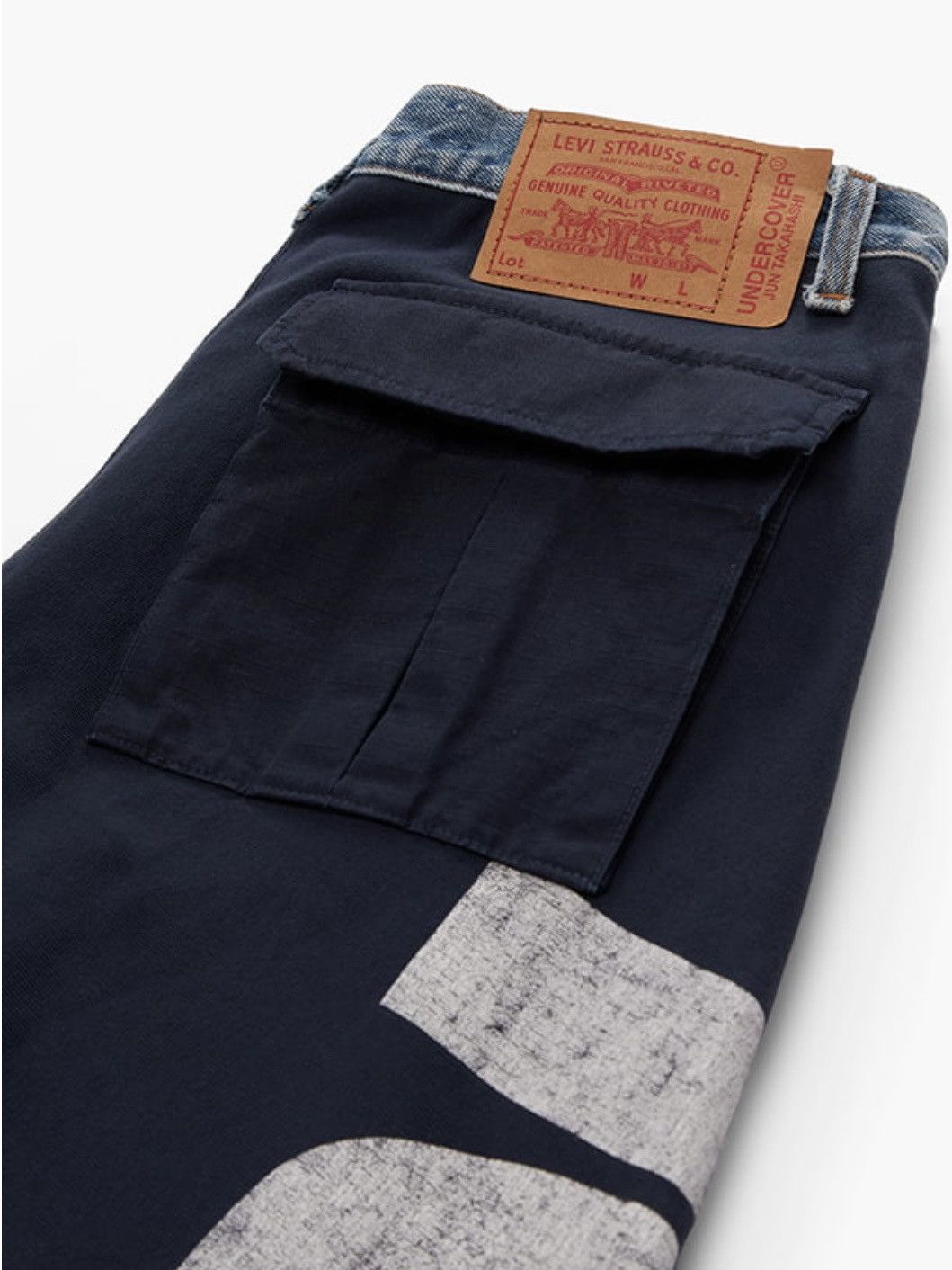 Levi's × Undercover undercover x levi’s worn in hybrid indigo denim sweat pants Size US 34 / EU 50 - 4 Thumbnail