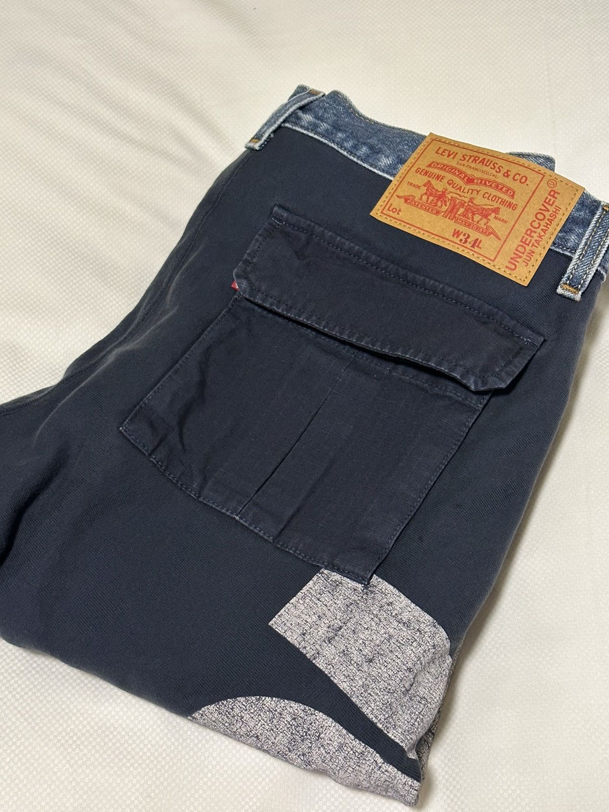 Levi's × Undercover undercover x levi’s worn in hybrid indigo denim sweat pants Size US 34 / EU 50 - 8 Thumbnail