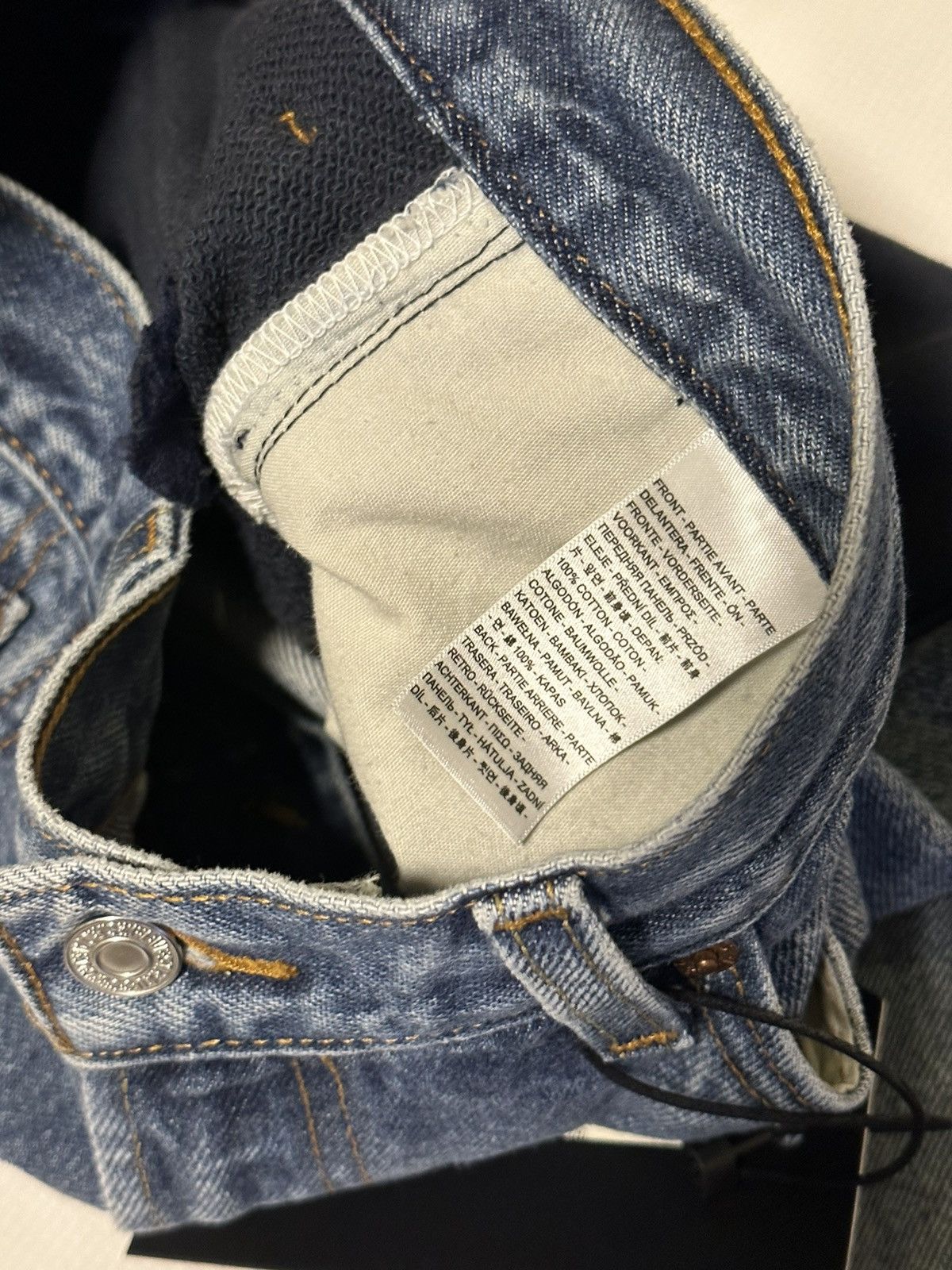 Levi's × Undercover undercover x levi’s worn in hybrid indigo denim sweat pants Size US 34 / EU 50 - 6 Thumbnail