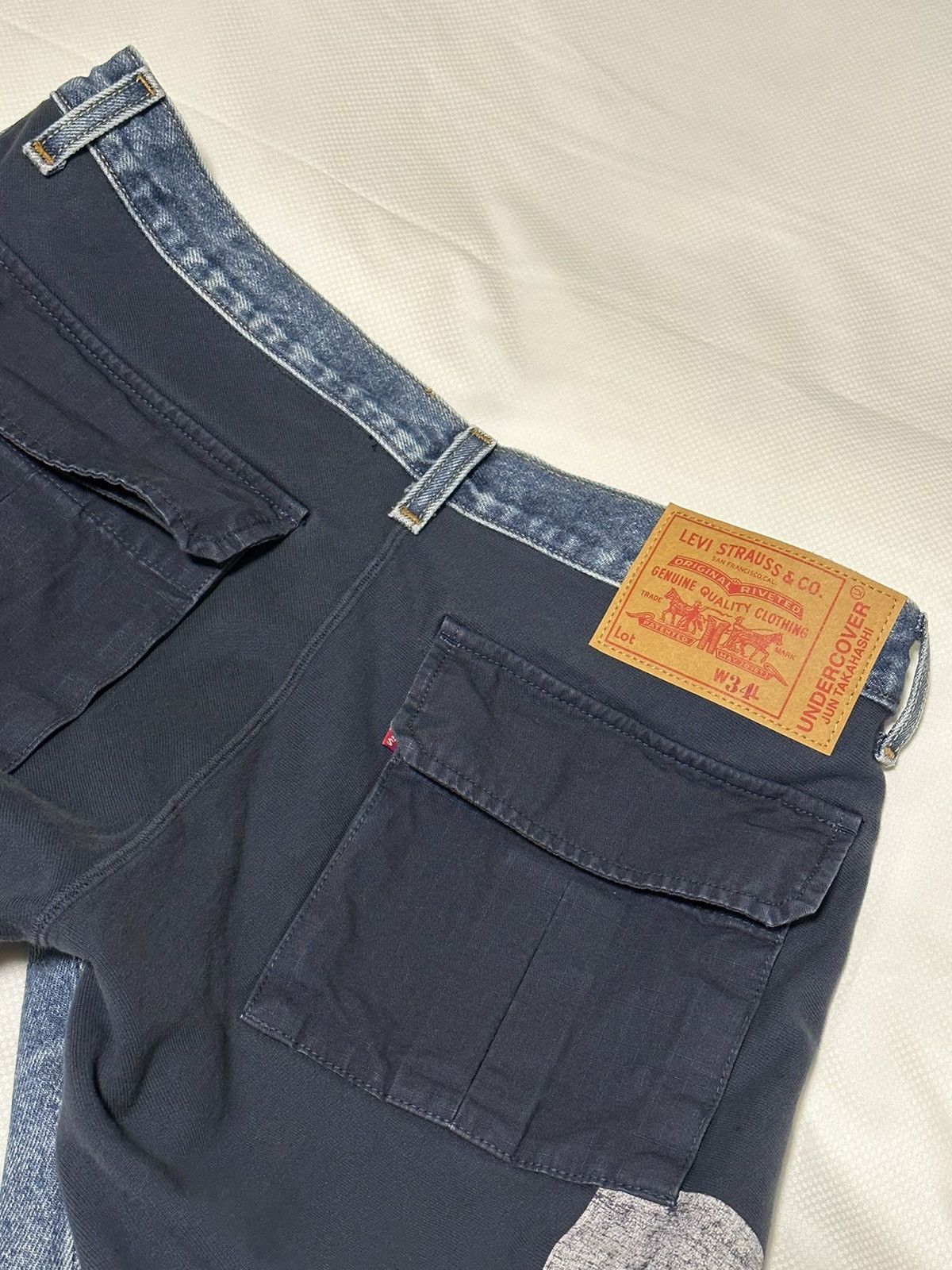 Levi's × Undercover undercover x levi’s worn in hybrid indigo denim sweat pants Size US 34 / EU 50 - 7 Thumbnail