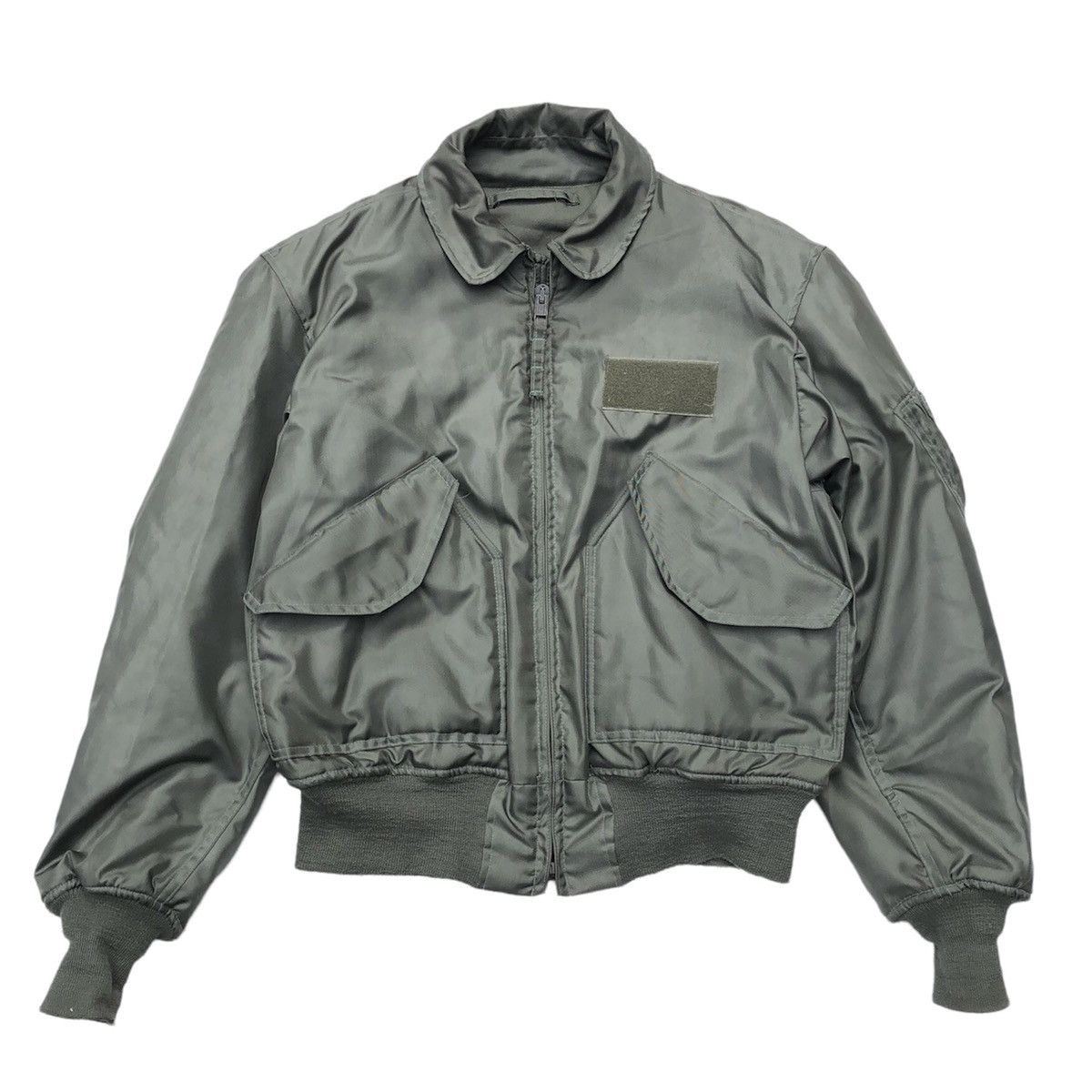 Vintage Vintage 70s Military Pilot Collared Bomber Jacket Sage Green