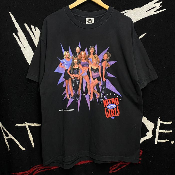 Vintage WCW Nitro Girls RARE Vintage 1998 Wrestling Diva Shirt L | Grailed