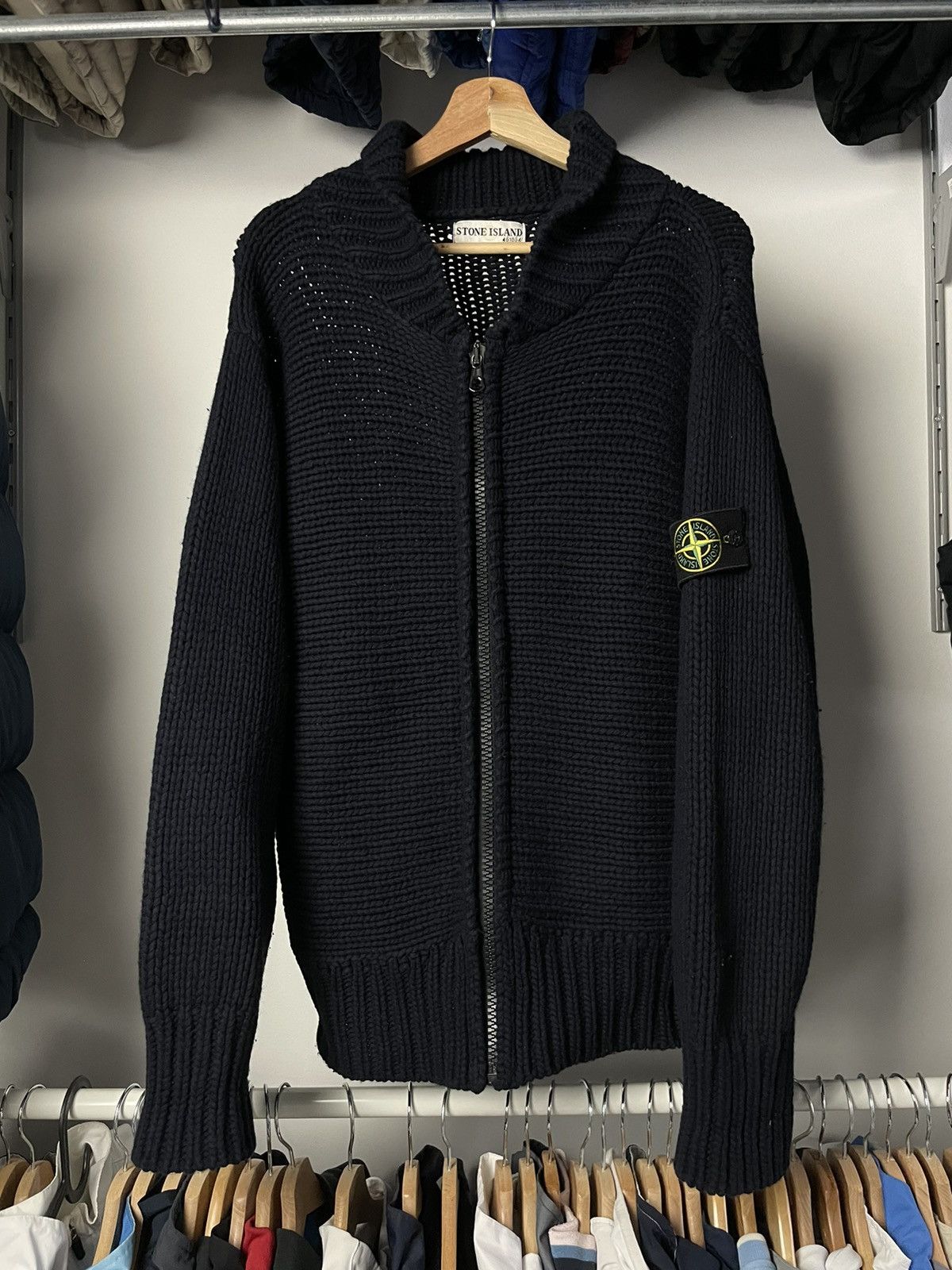 Vintage Stone Island knit hoodie