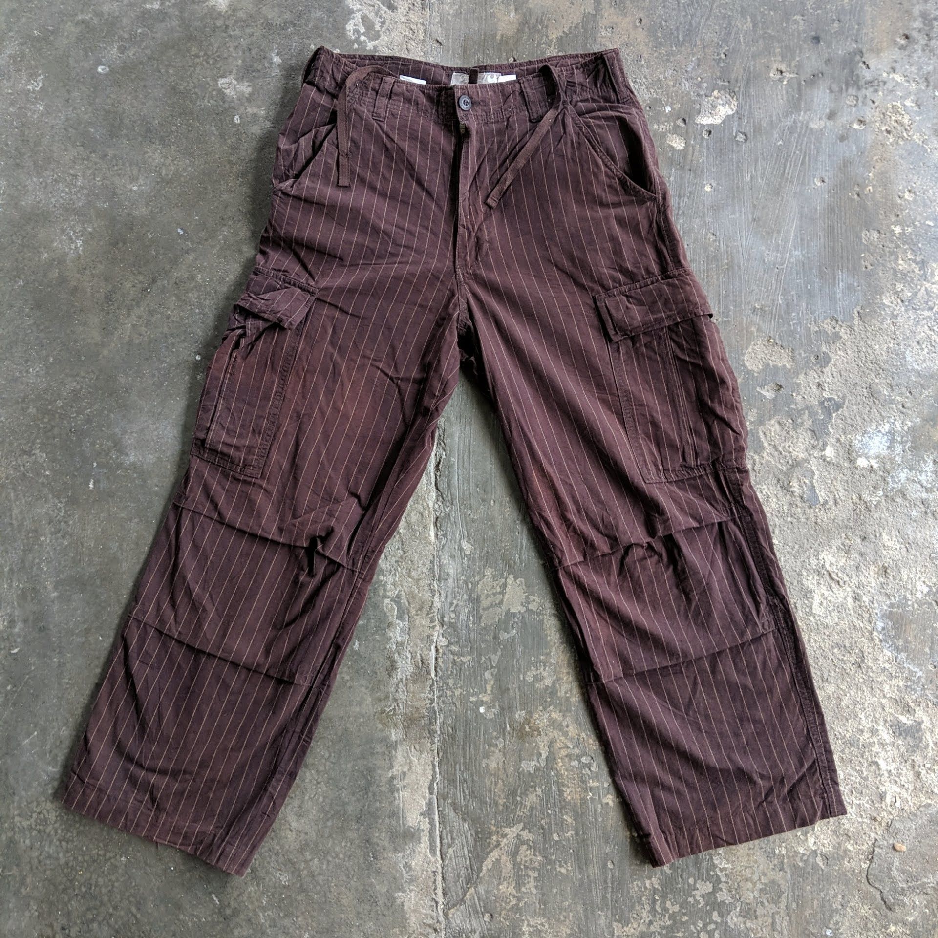 Japanese Brand CHEVRE Stripe Multipocket Tactical Cargo Pants Size US 30 / EU 46 - 1 Thumbnail