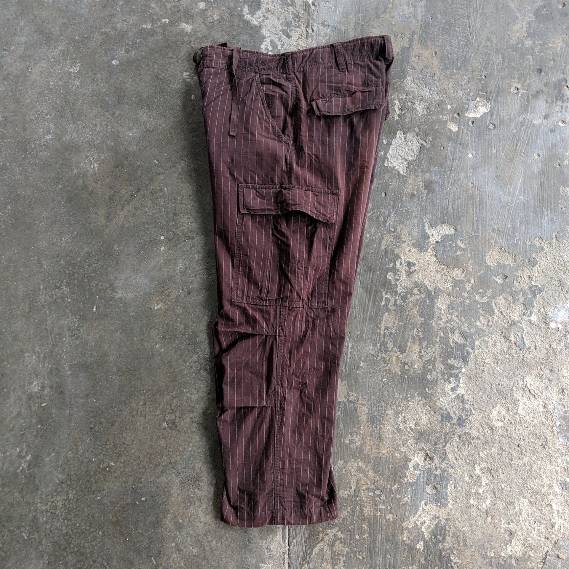 Japanese Brand CHEVRE Stripe Multipocket Tactical Cargo Pants Size US 30 / EU 46 - 14 Thumbnail