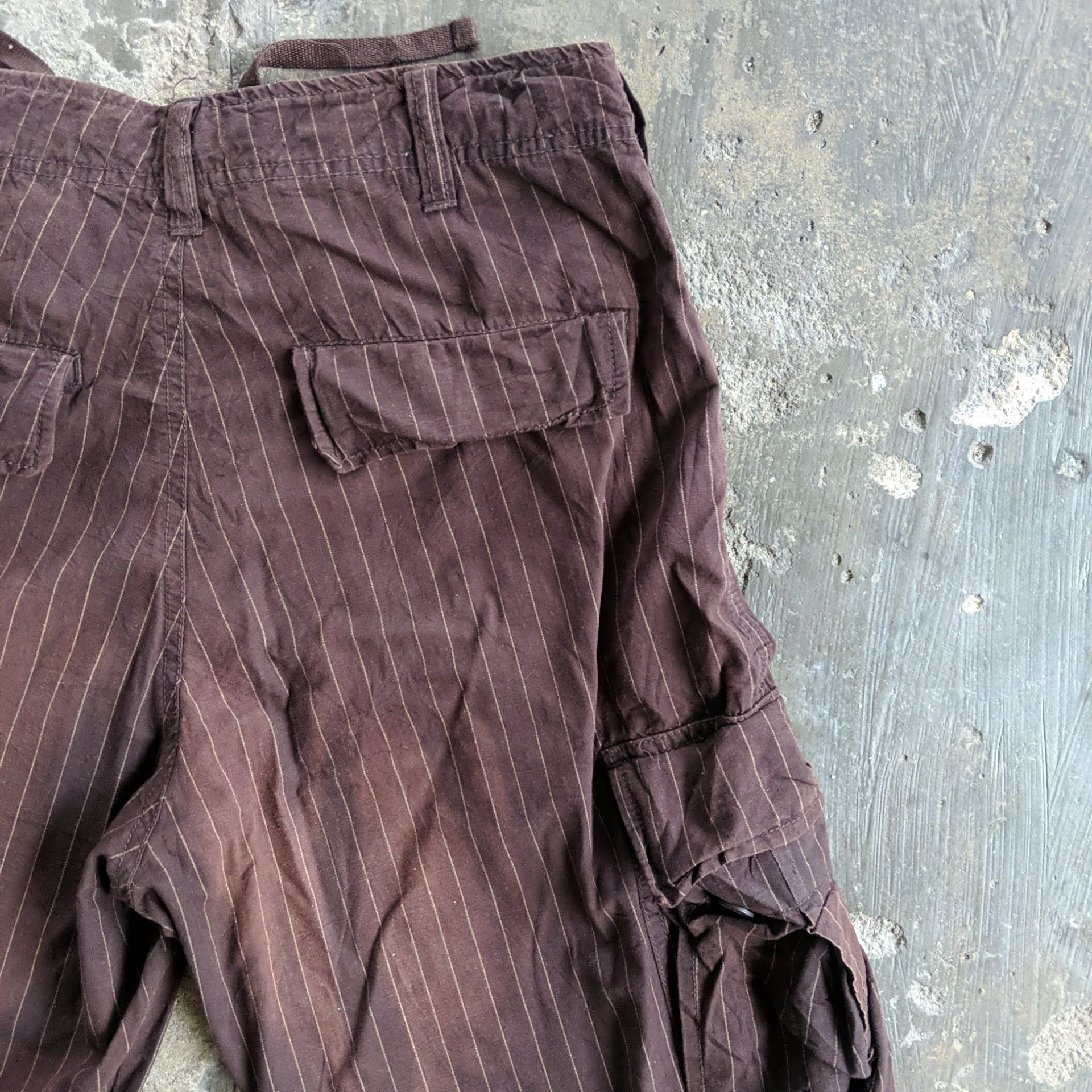 Japanese Brand CHEVRE Stripe Multipocket Tactical Cargo Pants Size US 30 / EU 46 - 12 Thumbnail