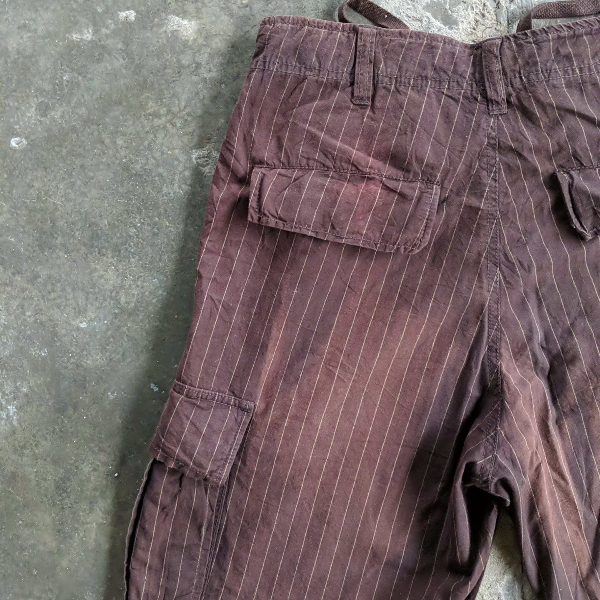 Japanese Brand CHEVRE Stripe Multipocket Tactical Cargo Pants Size US 30 / EU 46 - 11 Thumbnail