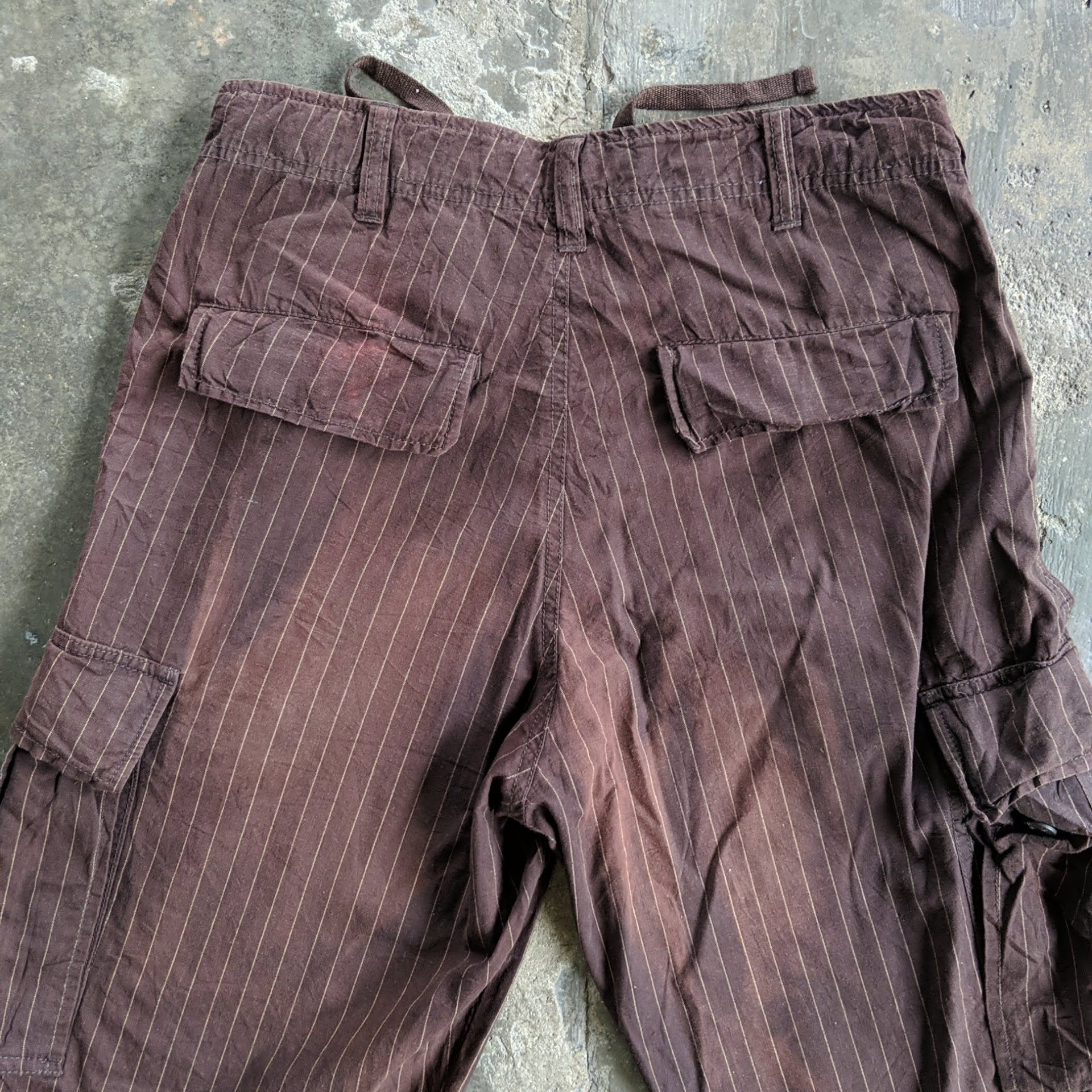 Japanese Brand CHEVRE Stripe Multipocket Tactical Cargo Pants Size US 30 / EU 46 - 10 Thumbnail