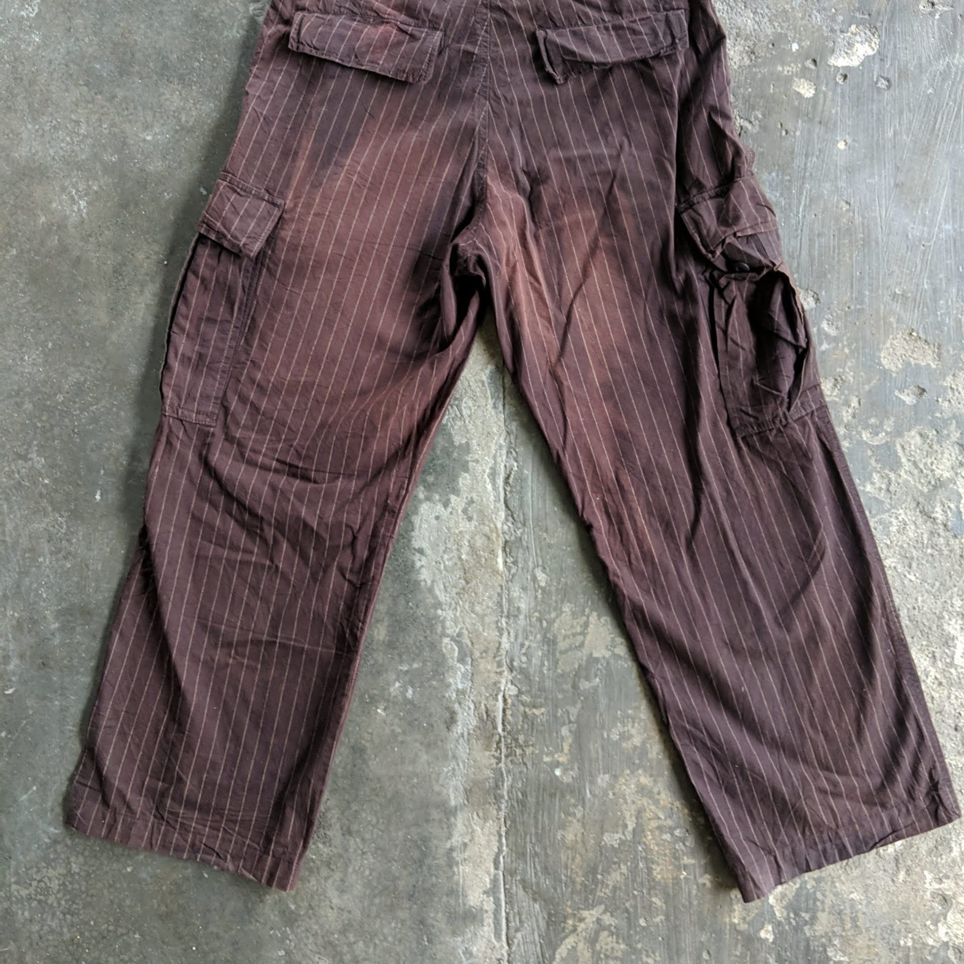 Japanese Brand CHEVRE Stripe Multipocket Tactical Cargo Pants Size US 30 / EU 46 - 13 Thumbnail