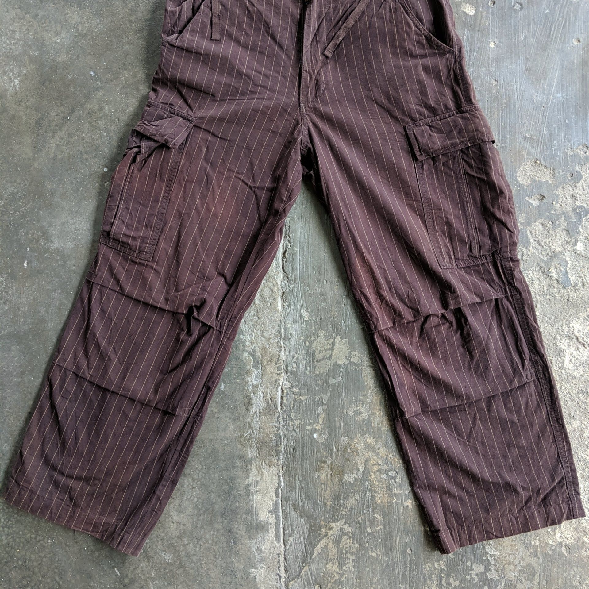 Japanese Brand CHEVRE Stripe Multipocket Tactical Cargo Pants Size US 30 / EU 46 - 5 Thumbnail