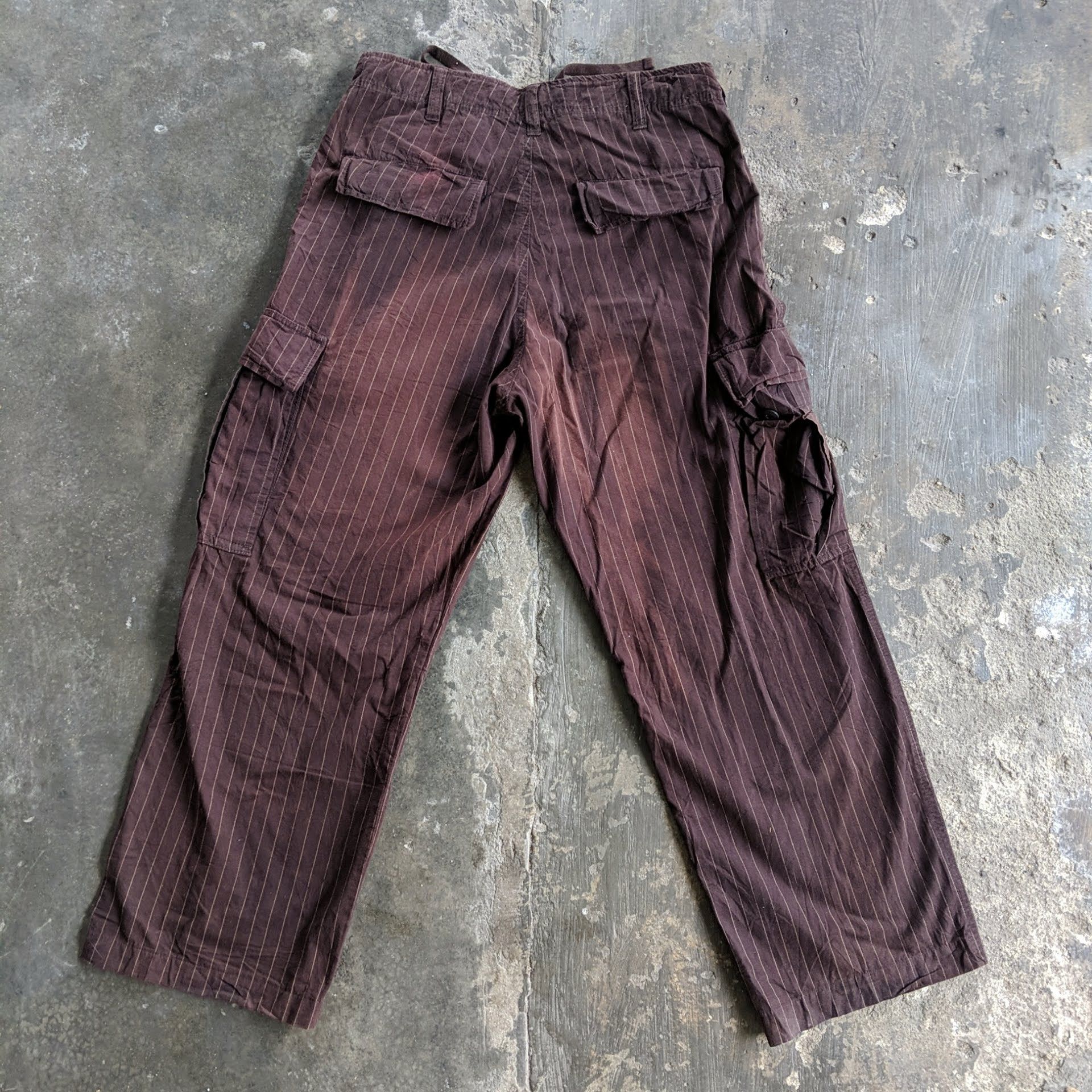Japanese Brand CHEVRE Stripe Multipocket Tactical Cargo Pants Size US 30 / EU 46 - 9 Thumbnail