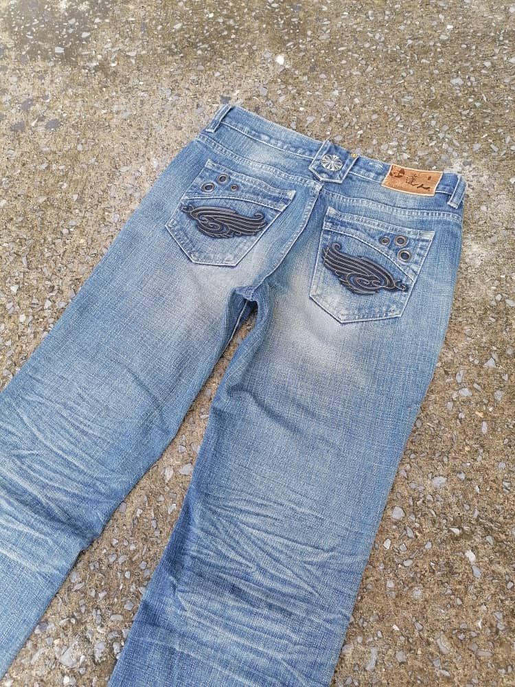 Japanese Brand Osaka Big Train Distressed Denim Jeans Size US 33 - 1 Thumbnail