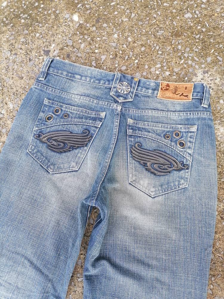Japanese Brand Osaka Big Train Distressed Denim Jeans Size US 33 - 6 Thumbnail