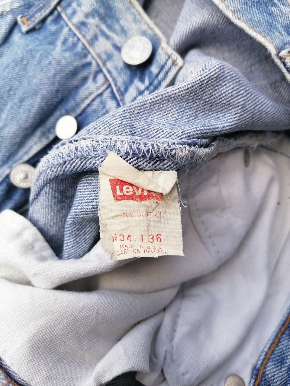 Levi's × Levi's Vintage Clothing Levi's Strauss 501 Fly Button Denim Jeans Size US 32 / EU 48 - 4 Thumbnail