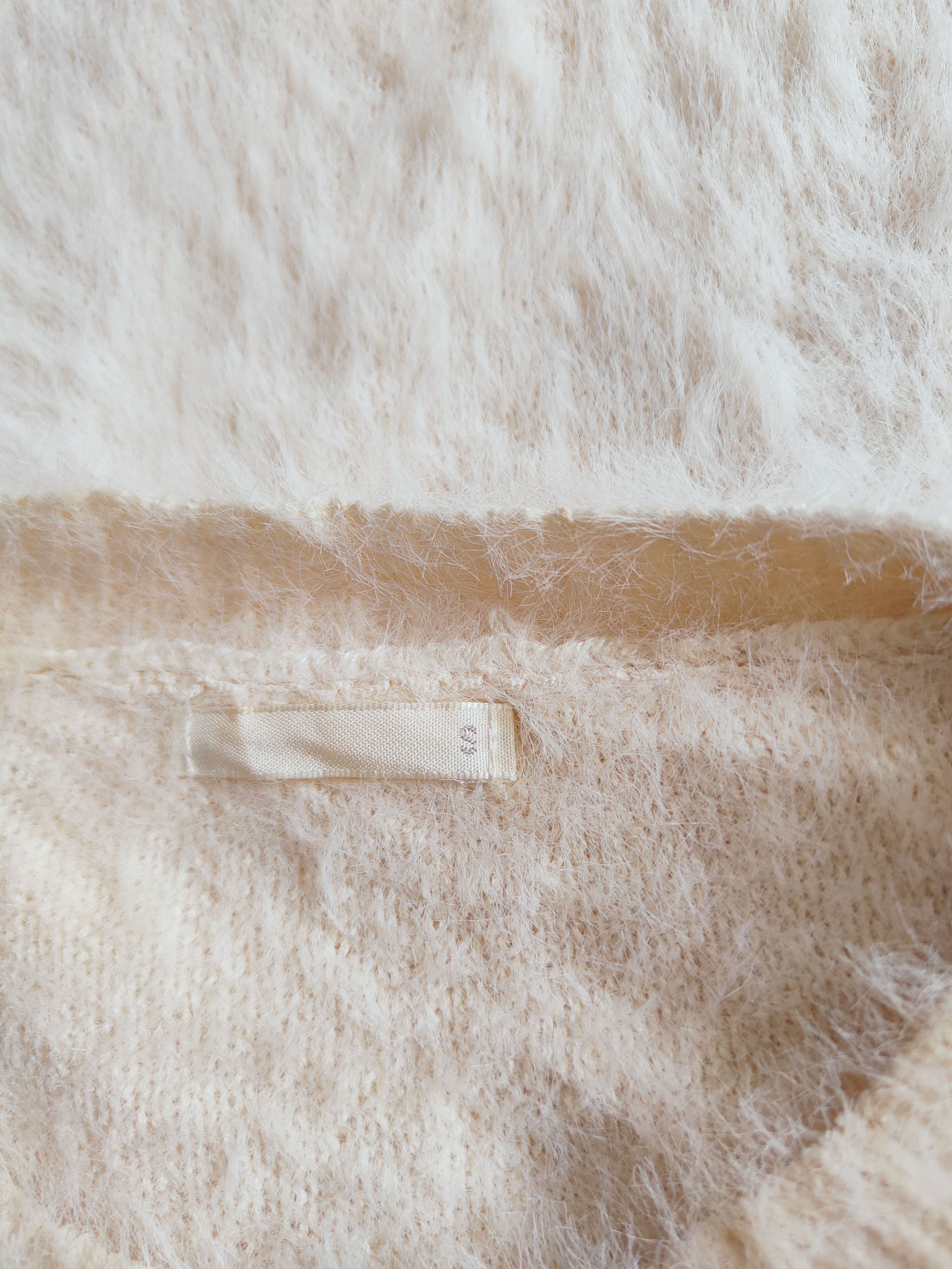 GU × Japanese Brand GU Cream Shag Shaggy Fur Mohair Knitwear #S270 Size S / US 4 / IT 40 - 10 Thumbnail