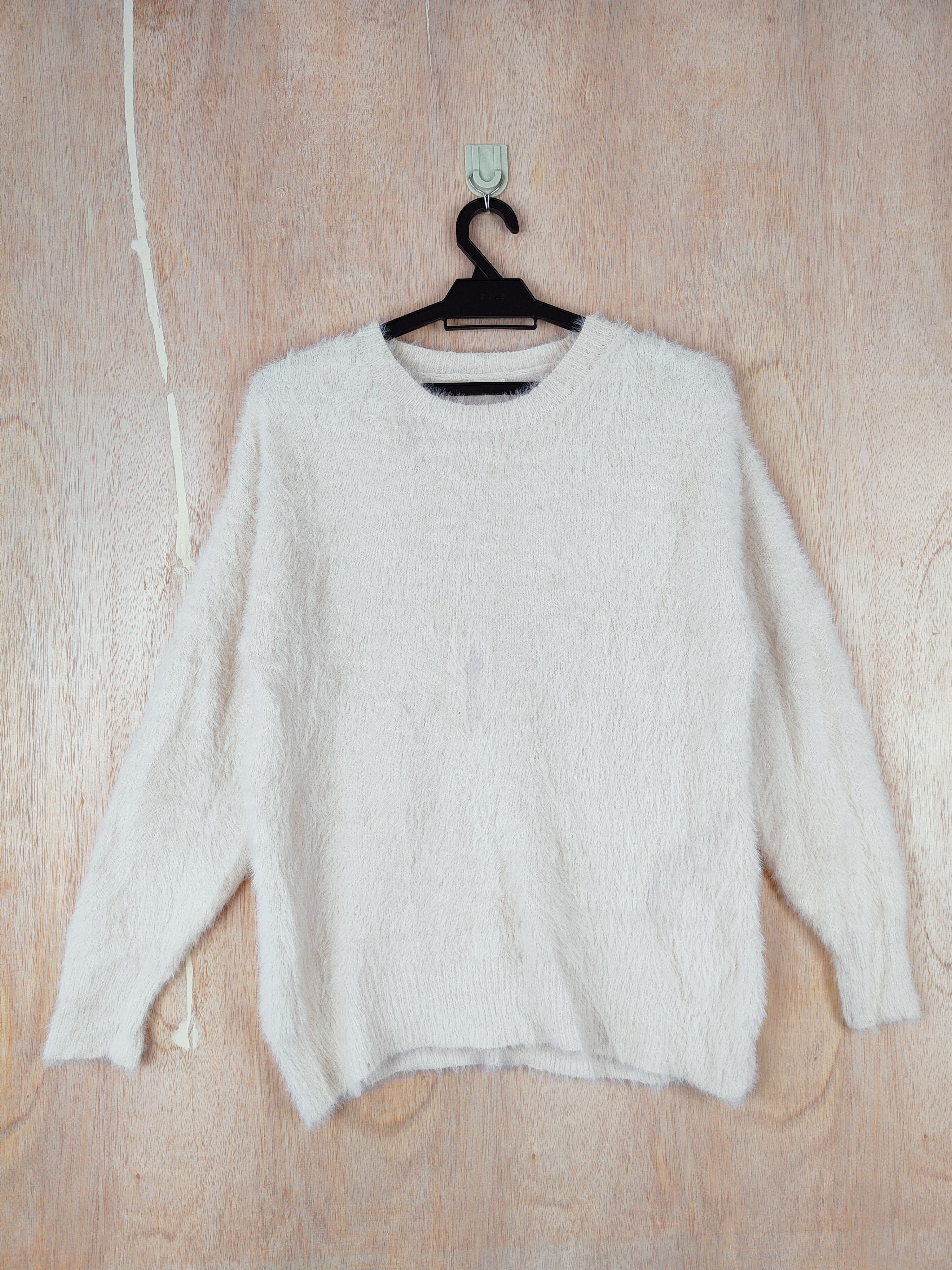 GU × Japanese Brand GU Cream Shag Shaggy Fur Mohair Knitwear #S270 Size S / US 4 / IT 40 - 1 Thumbnail