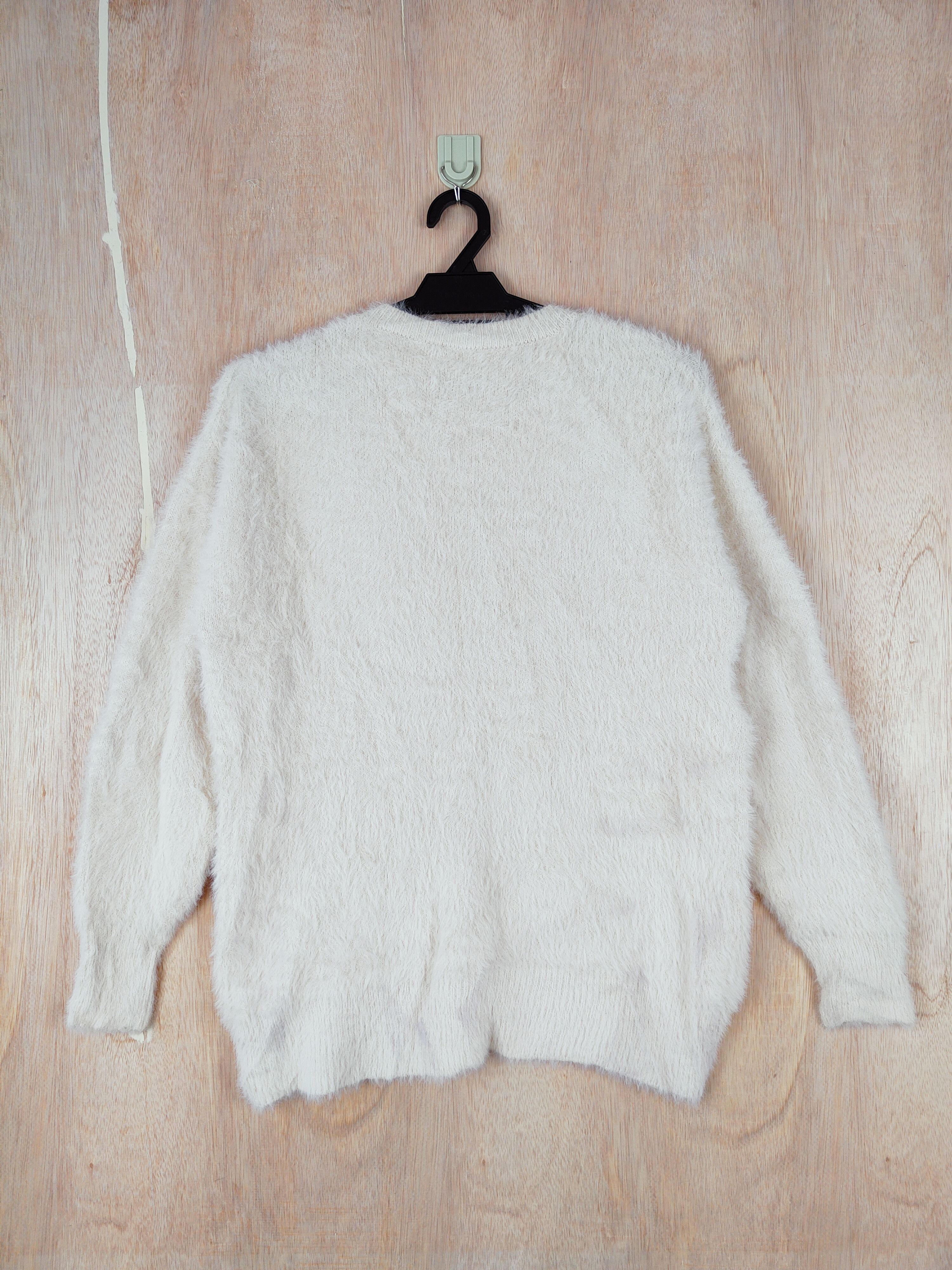 GU × Japanese Brand GU Cream Shag Shaggy Fur Mohair Knitwear #S270 Size S / US 4 / IT 40 - 5 Thumbnail