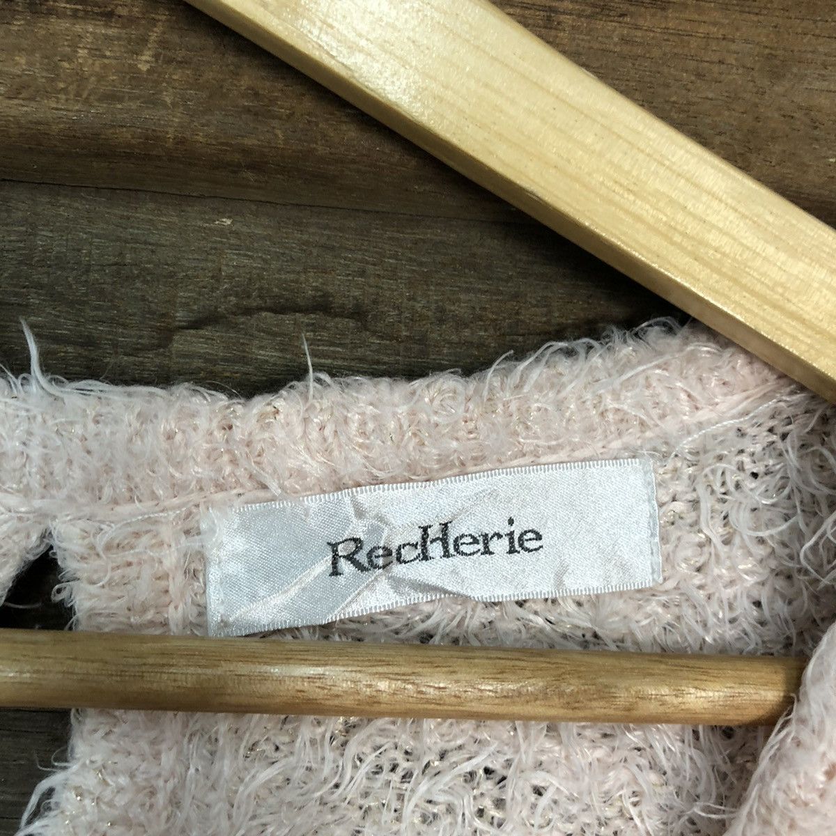 Japanese Brand × Other Recherie Pink Shag Shaggy Fur Mohair Knitwear #6993 Size M / US 6-8 / IT 42-44 - 4 Thumbnail