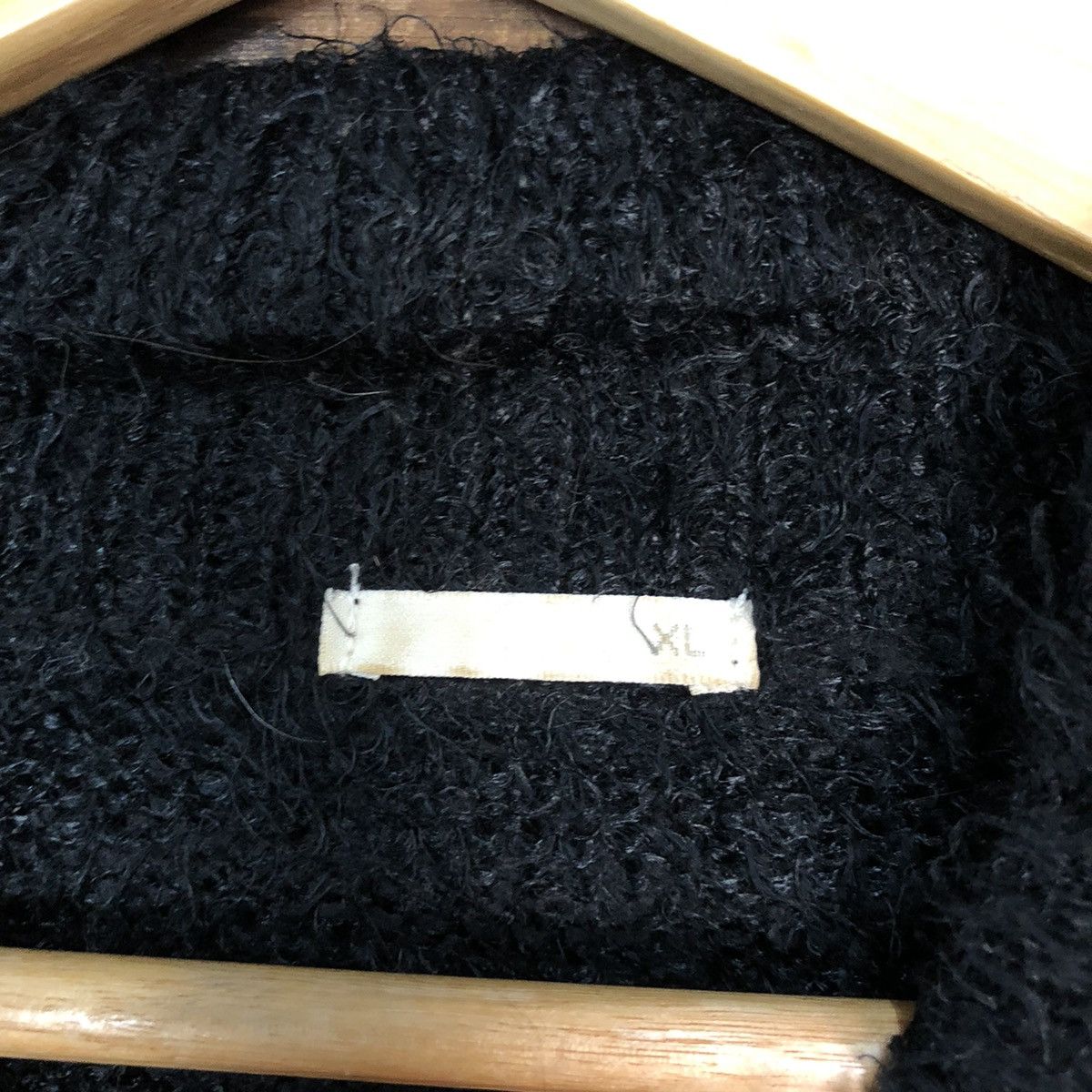 Homespun Knitwear × Japanese Brand Gu Black Shag Shaggy Fur Mohair Knitwear #6987 Size US XL / EU 56 / 4 - 7 Thumbnail