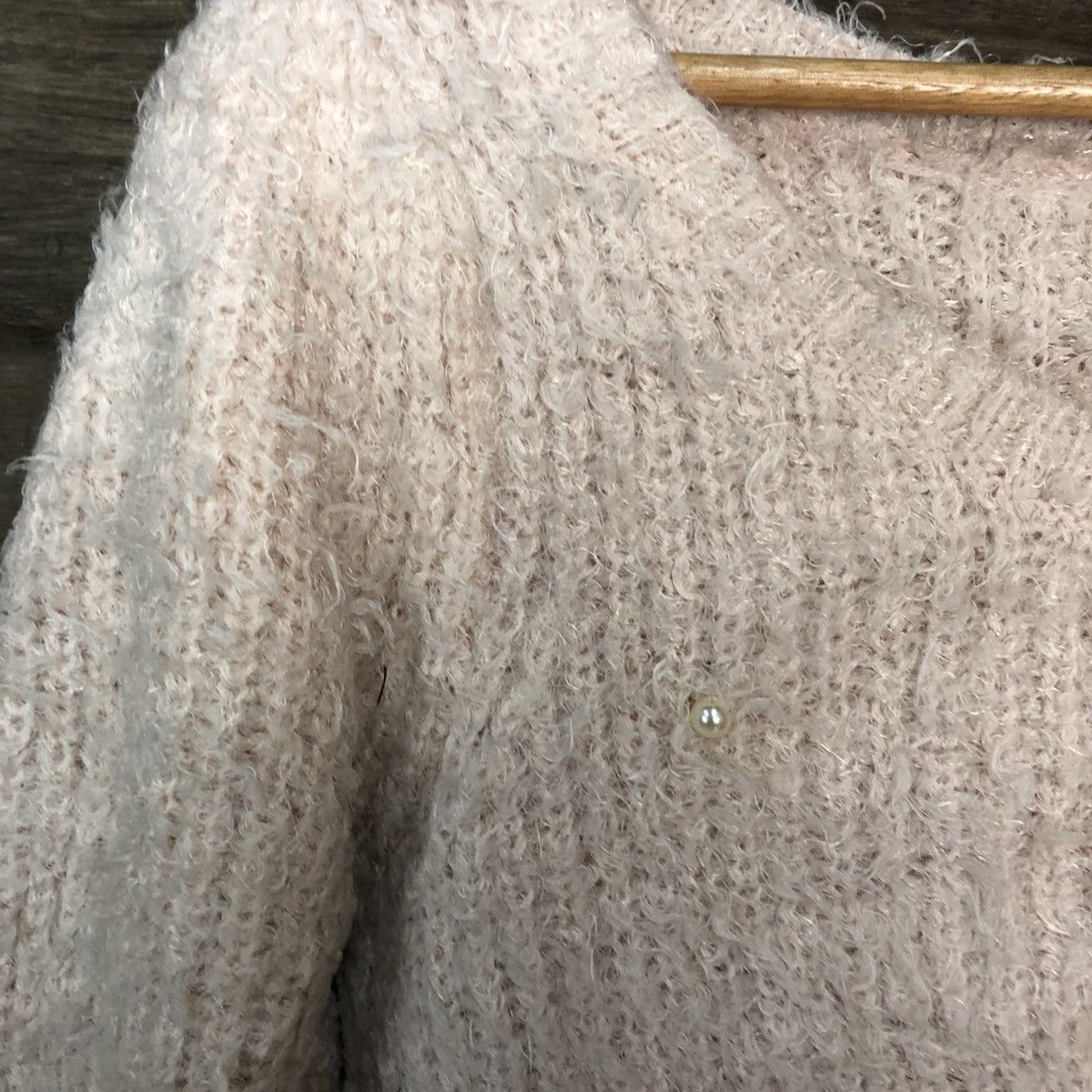 Homespun Knitwear × Japanese Brand Wallamania Brown Shag Shaggy Fur Mohair Knitwear #6949 Size XS / US 0-2 / IT 36-38 - 7 Thumbnail