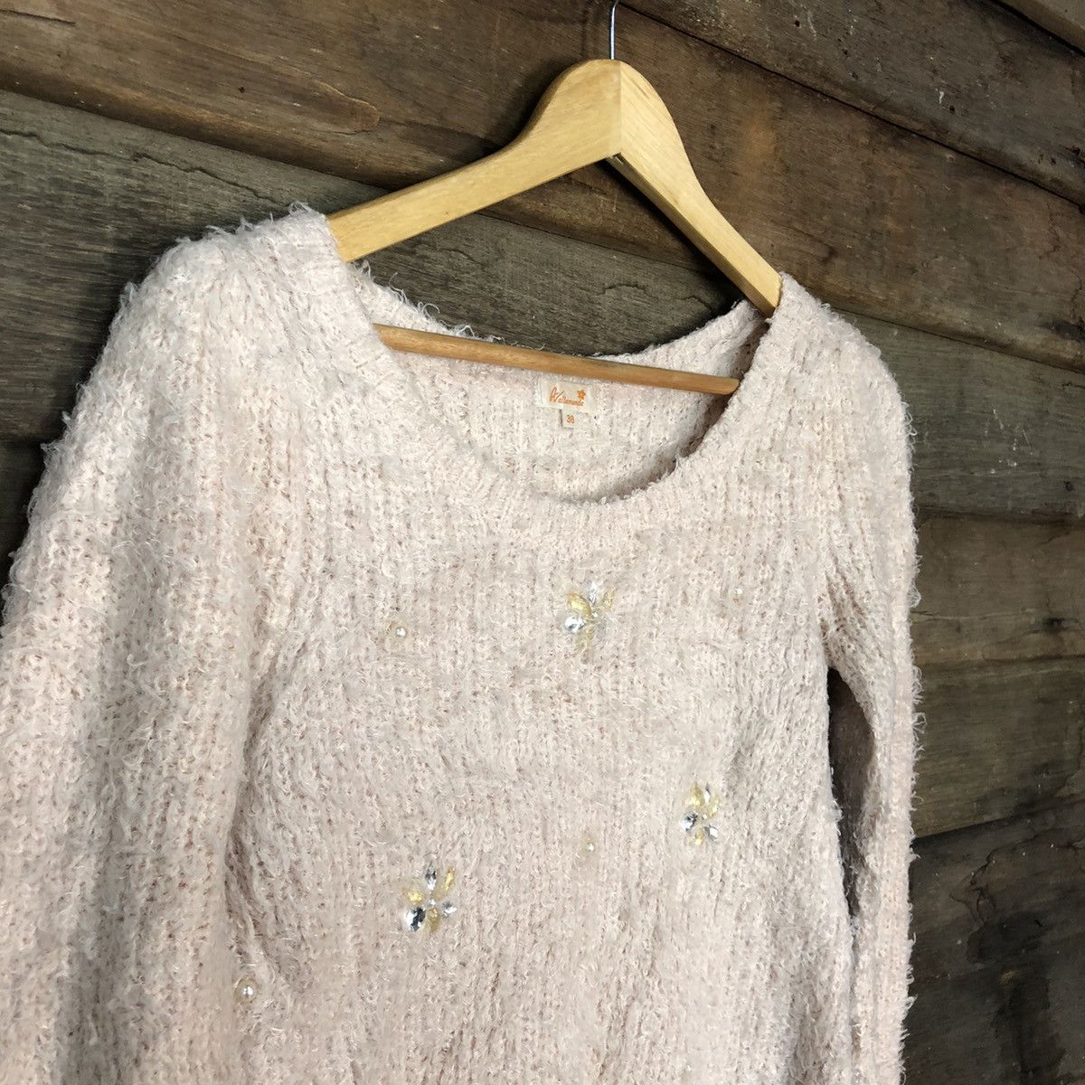 Homespun Knitwear × Japanese Brand Wallamania Brown Shag Shaggy Fur Mohair Knitwear #6949 Size XS / US 0-2 / IT 36-38 - 6 Thumbnail