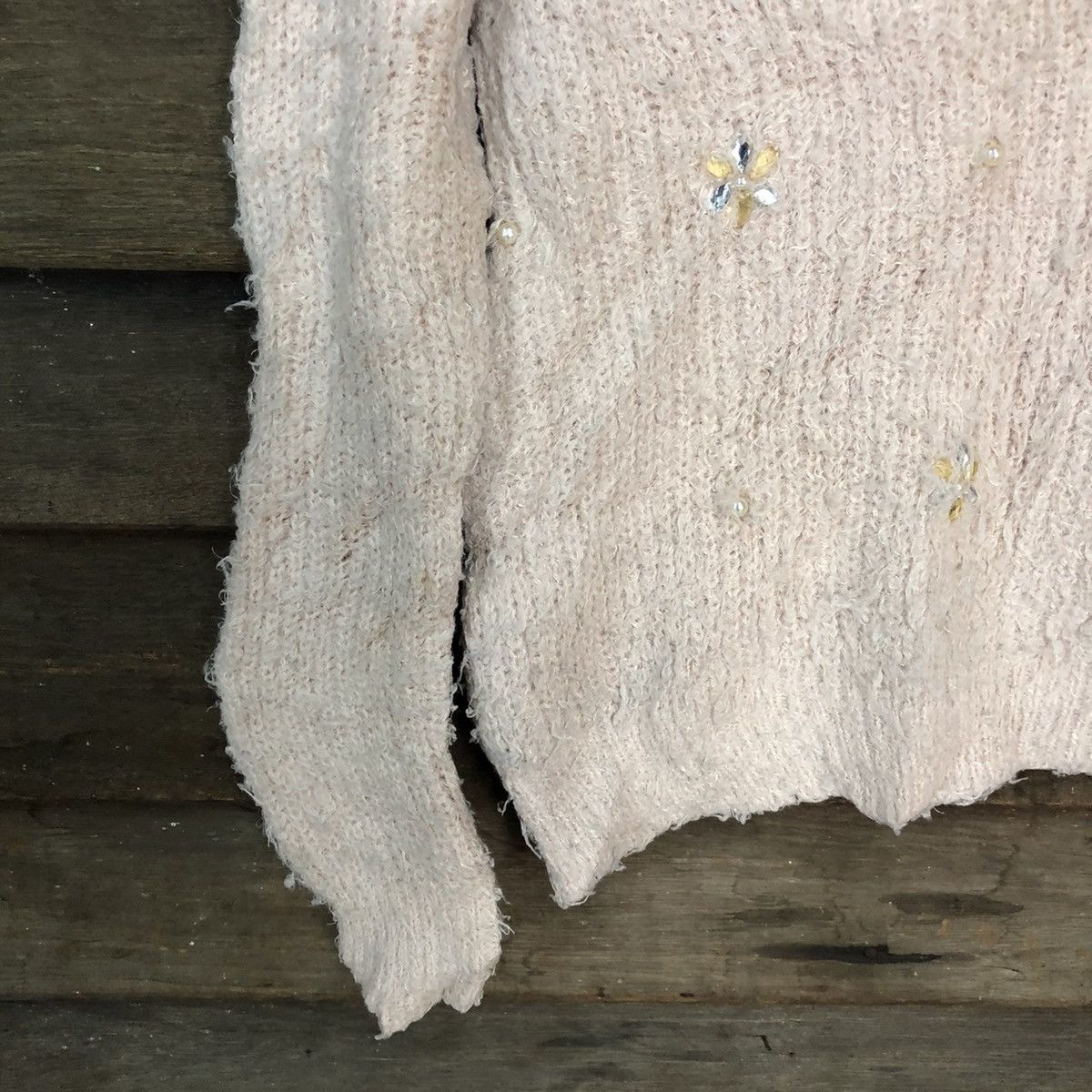 Homespun Knitwear × Japanese Brand Wallamania Brown Shag Shaggy Fur Mohair Knitwear #6949 Size XS / US 0-2 / IT 36-38 - 4 Thumbnail