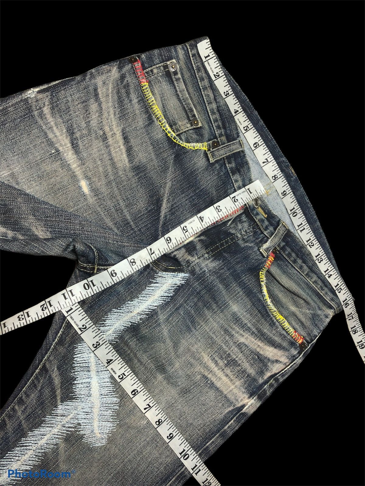 Takeo Kikuchi SICK⚡️⚡️TK DISTRESSED WASHED BLUE DENIM Size US 32 / EU 48 - 7 Thumbnail