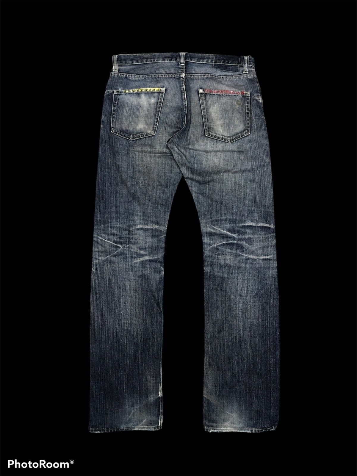 Takeo Kikuchi SICK⚡️⚡️TK DISTRESSED WASHED BLUE DENIM Size US 32 / EU 48 - 2 Thumbnail
