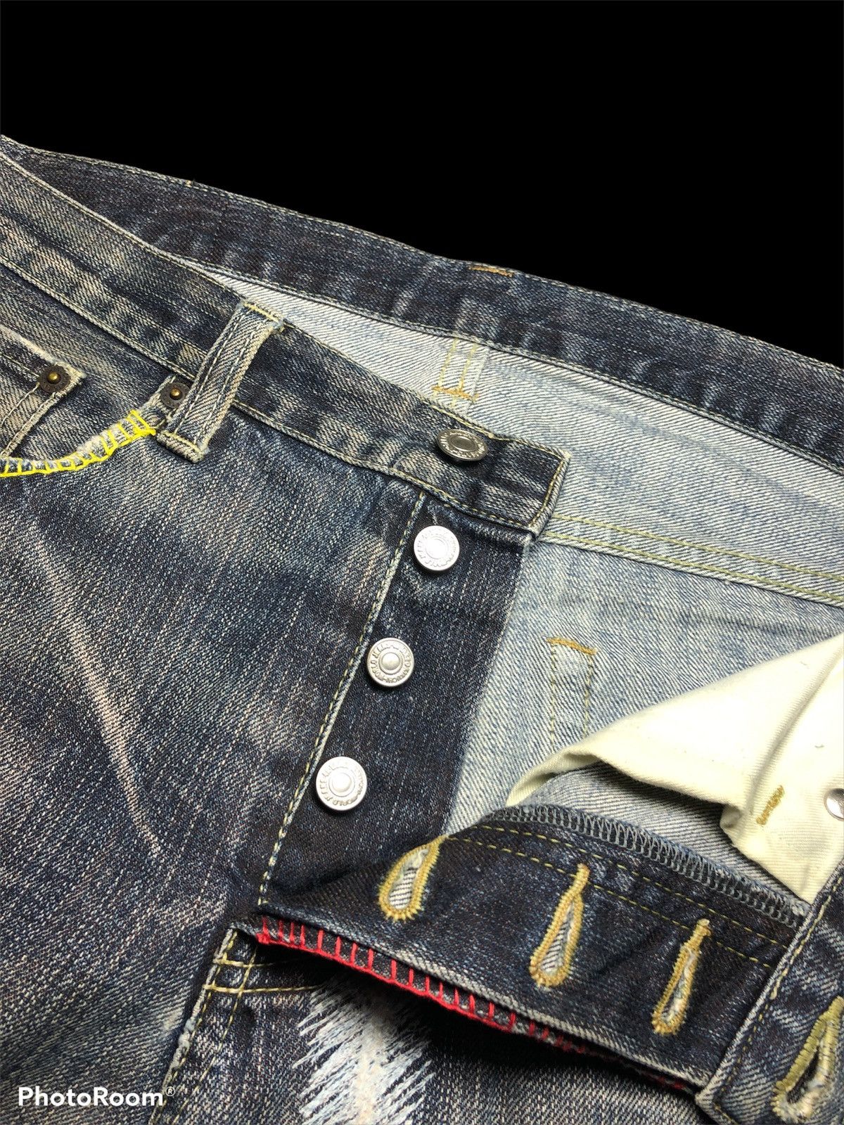 Takeo Kikuchi SICK⚡️⚡️TK DISTRESSED WASHED BLUE DENIM Size US 32 / EU 48 - 5 Thumbnail