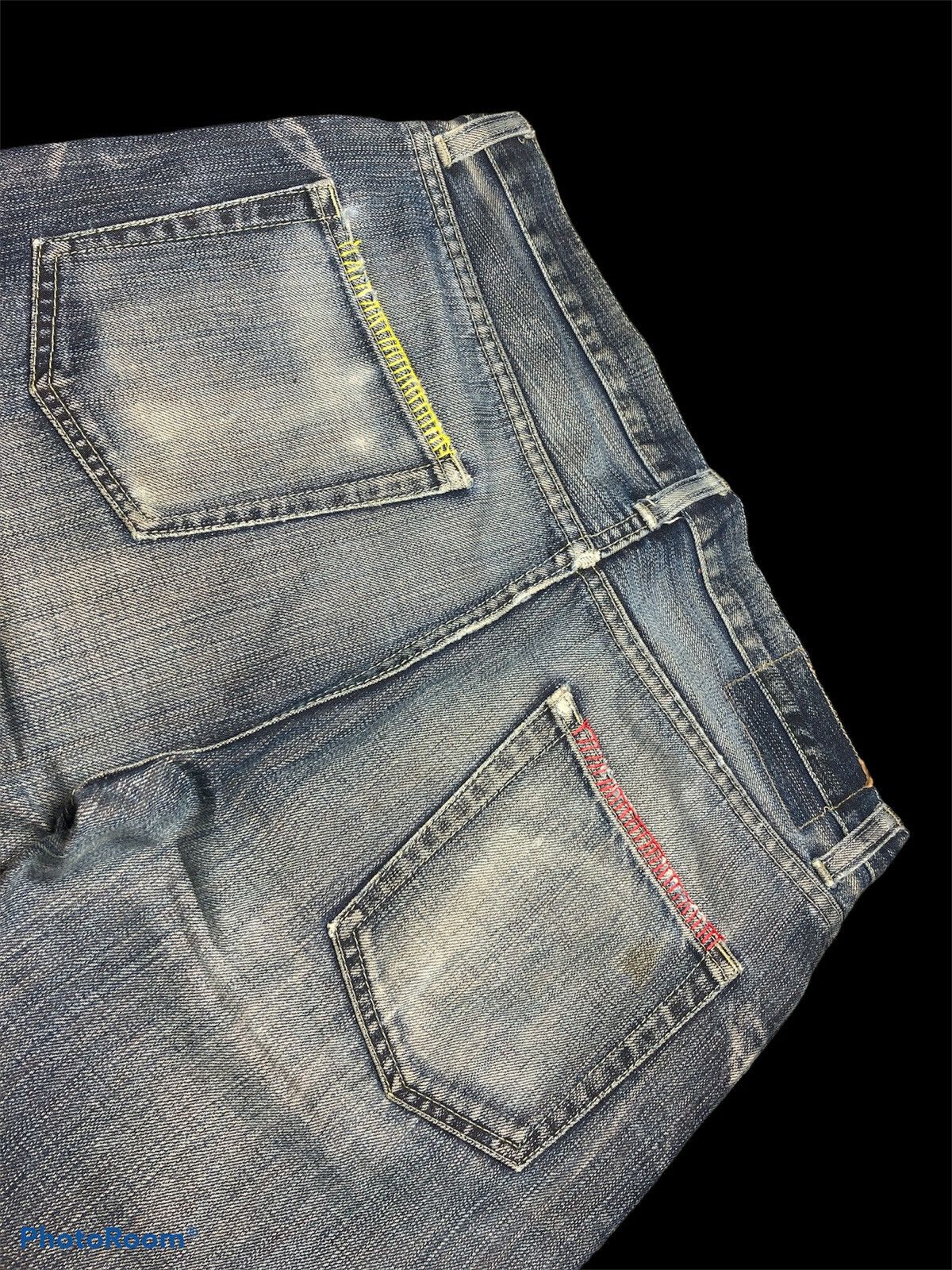 Takeo Kikuchi SICK⚡️⚡️TK DISTRESSED WASHED BLUE DENIM Size US 32 / EU 48 - 3 Thumbnail