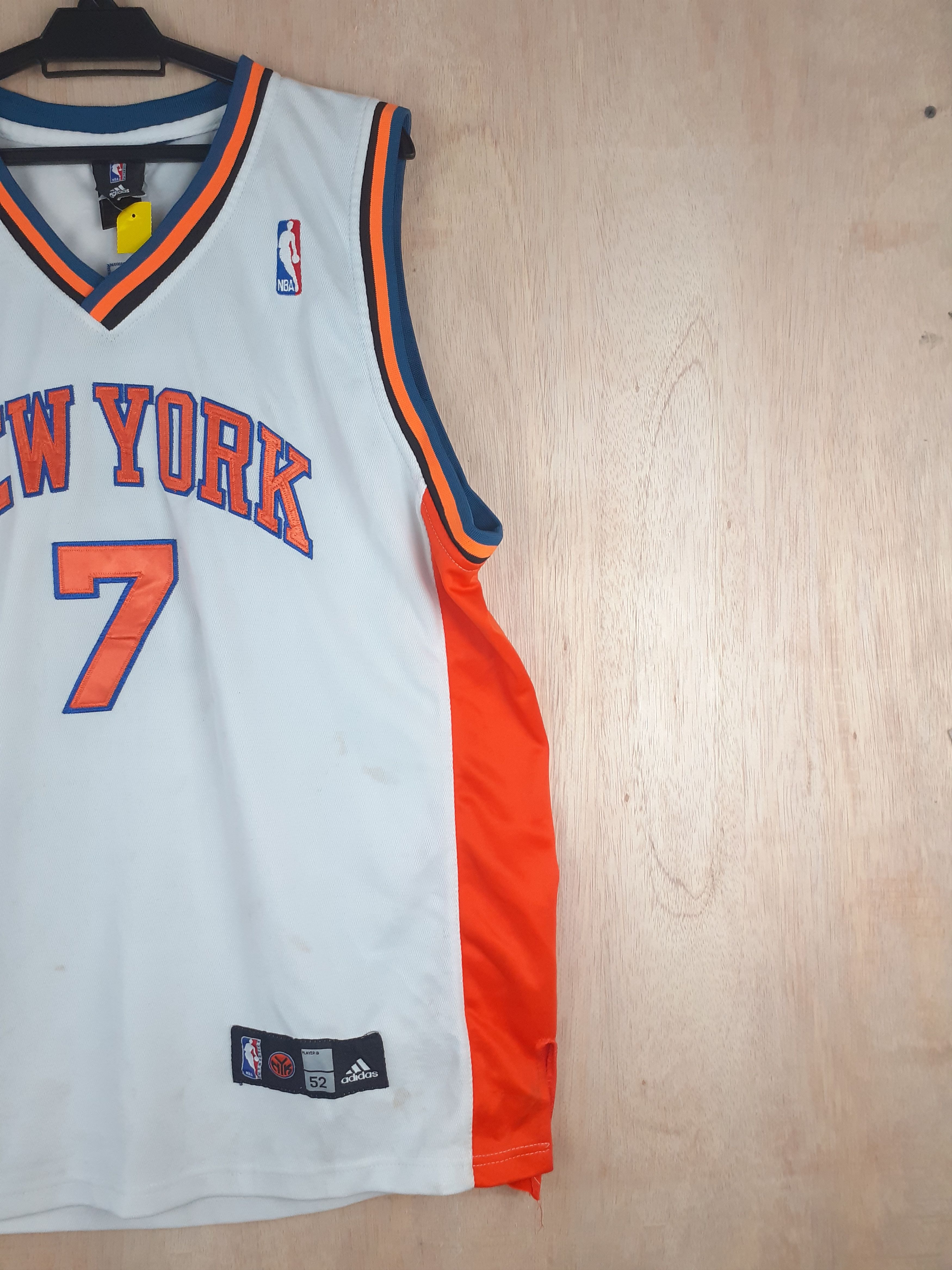 New York Yankees Adidas (New York) white jersey sleeveless #2888 Size US XL / EU 56 / 4 - 6 Thumbnail