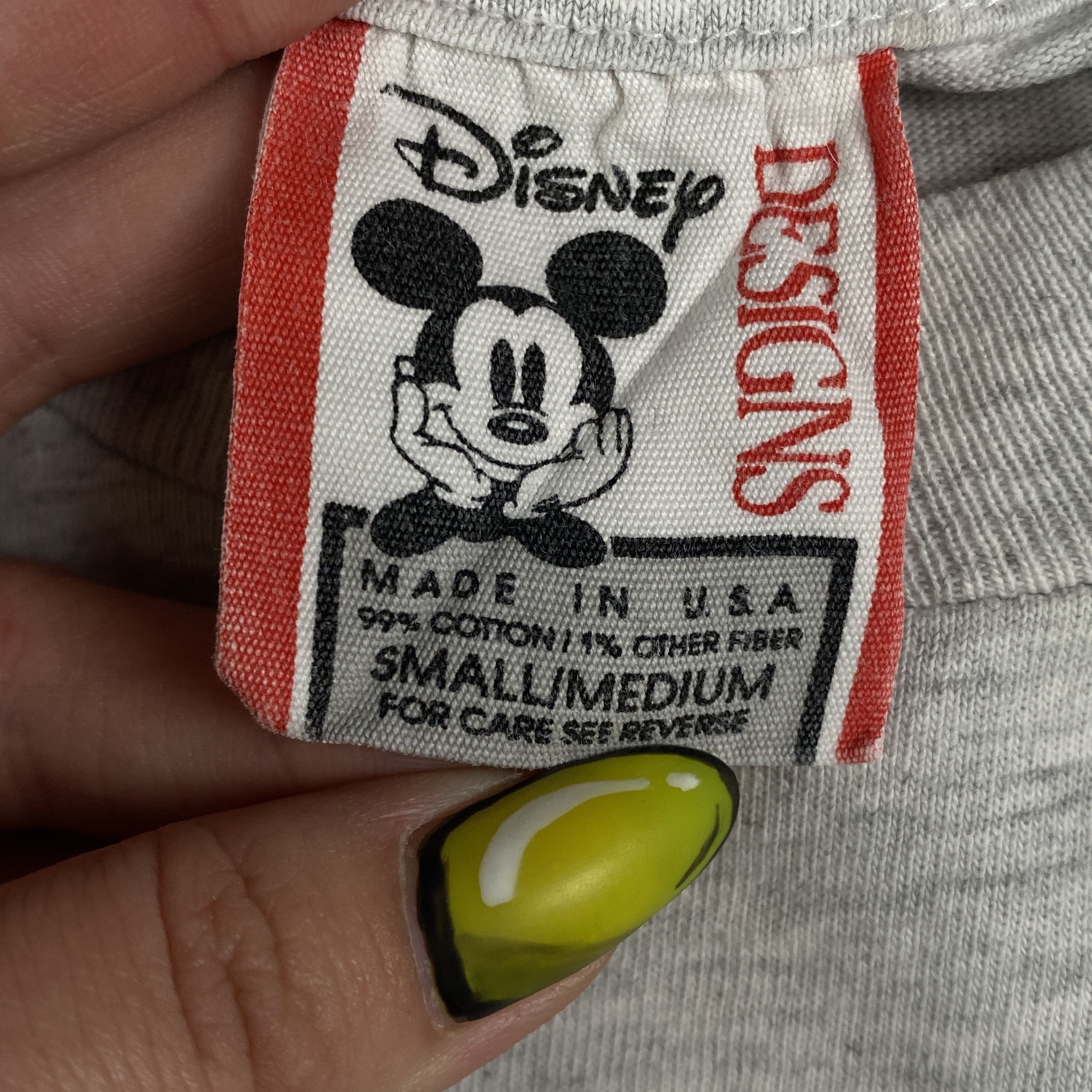 Disney × Mickey Mouse × Vintage Mens T-Shirt Disney Mickey Mouse Vintage Big Logo Size S-M Size US S / EU 44-46 / 1 - 6 Thumbnail
