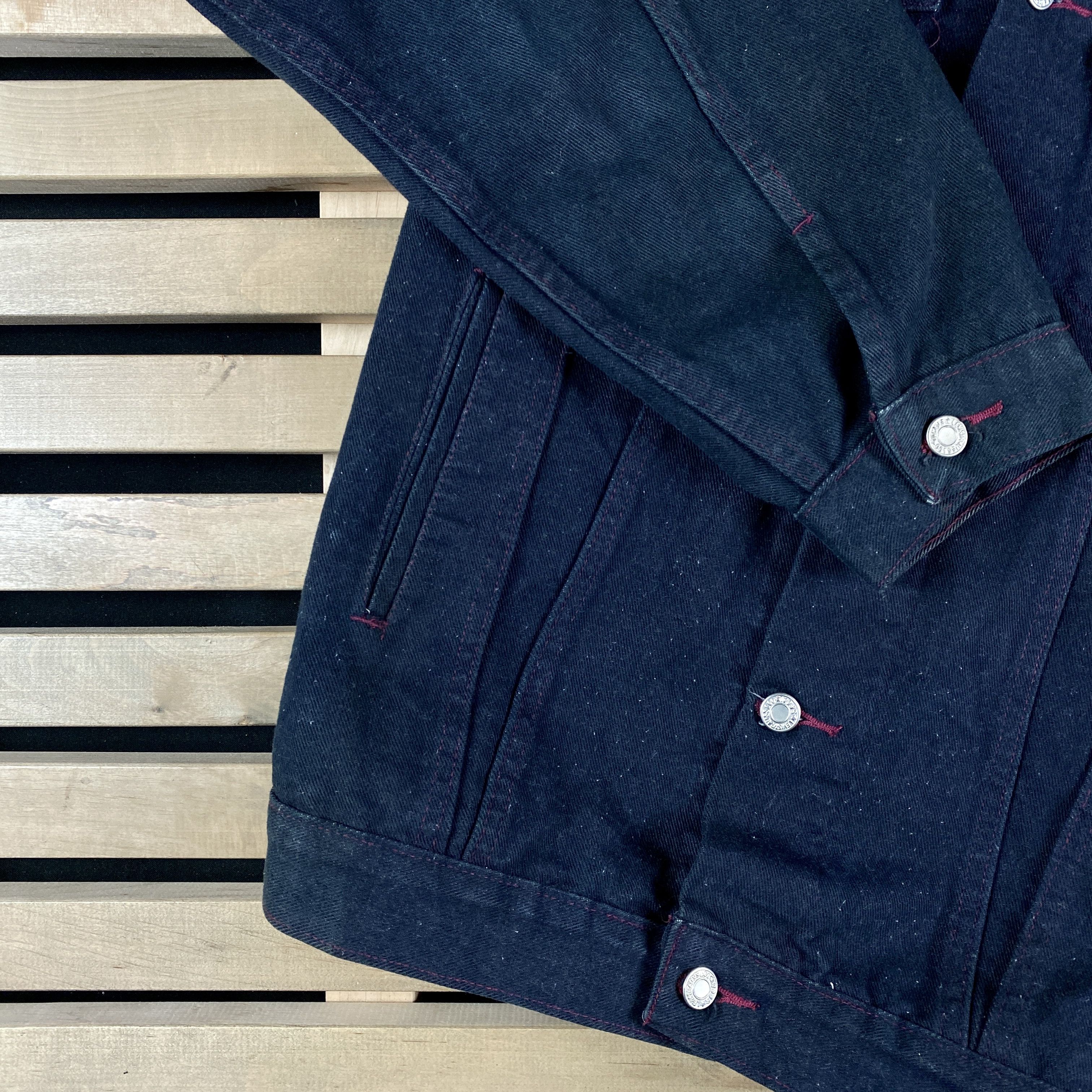 Levi's × Levi's Vintage Clothing × Vintage Mens Denim Jeans Bomber Jacket Levi’s Vintage 90x Size XL Size US XL / EU 56 / 4 - 3 Thumbnail