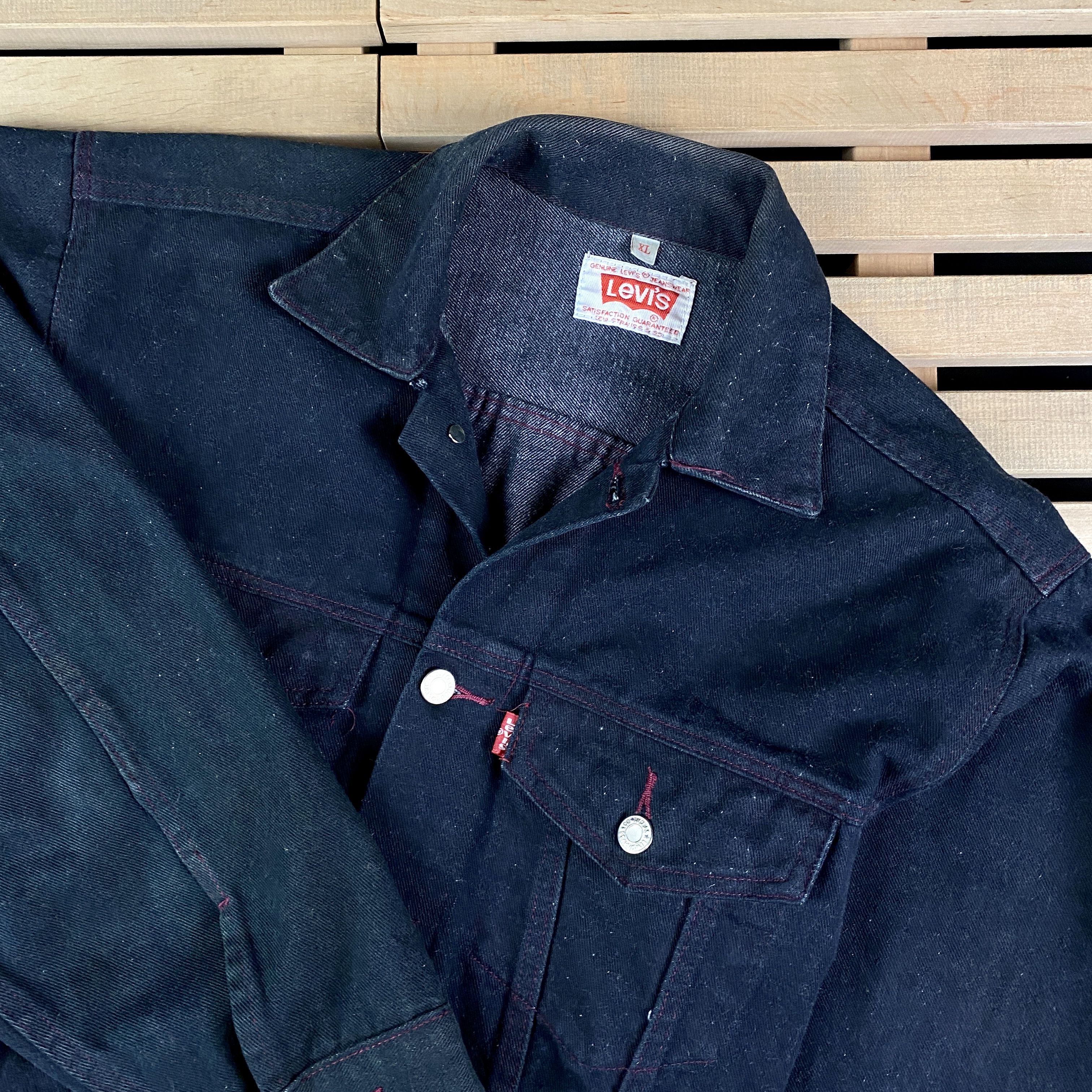Levi's × Levi's Vintage Clothing × Vintage Mens Denim Jeans Bomber Jacket Levi’s Vintage 90x Size XL Size US XL / EU 56 / 4 - 2 Thumbnail