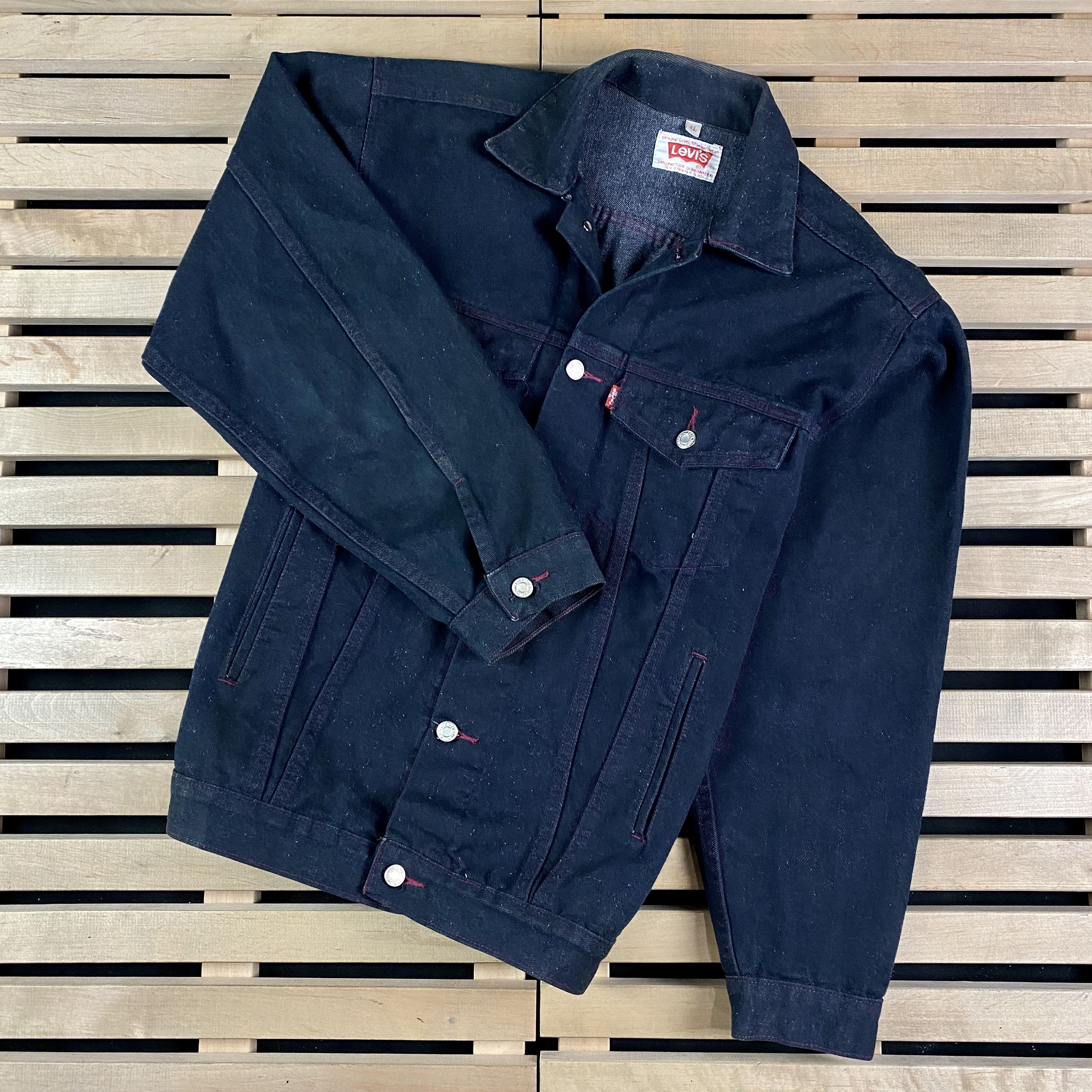 Levi's × Levi's Vintage Clothing × Vintage Mens Denim Jeans Bomber Jacket Levi’s Vintage 90x Size XL Size US XL / EU 56 / 4 - 1 Thumbnail