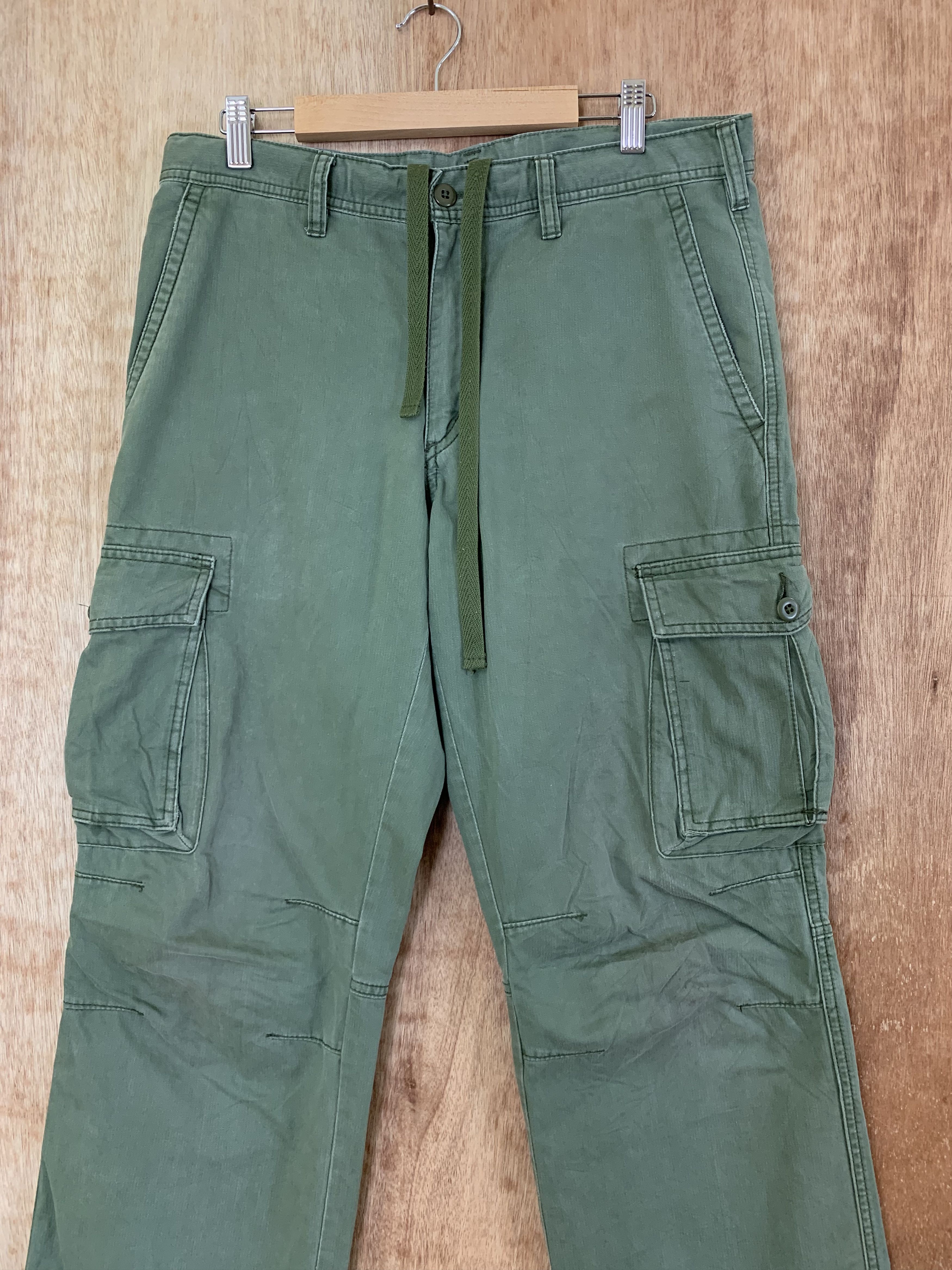 Japanese Brand Cargo Pants Uniqlo Double Knee Multipocket Streetwear Pants Size US 32 / EU 48 - 3 Thumbnail