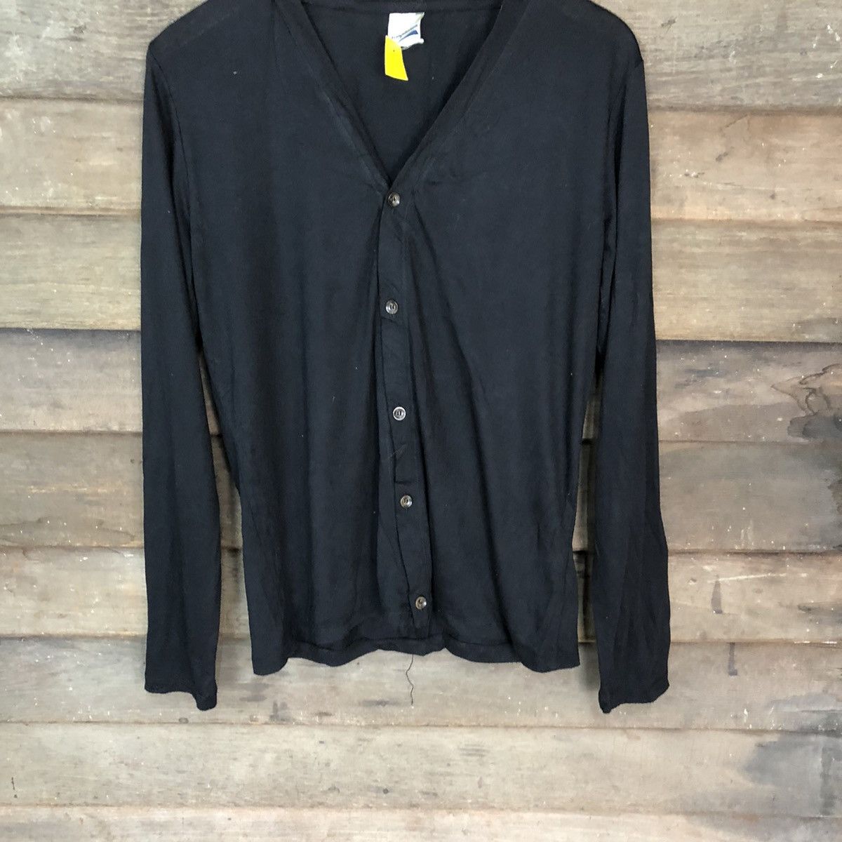 Japanese Brand × Vintage Temptation plain Black Cardigan #3964 Size US L / EU 52-54 / 3 - 3 Thumbnail
