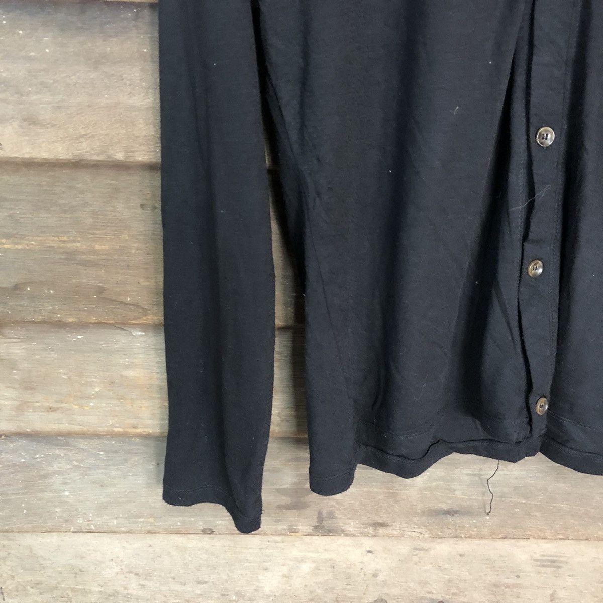 Japanese Brand × Vintage Temptation plain Black Cardigan #3964 Size US L / EU 52-54 / 3 - 4 Thumbnail