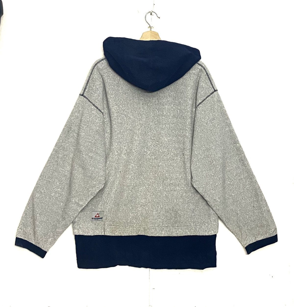 Le Coq Sportif × Vintage Vintage 90s Le Coq Sportif Hoodie Fleece Spellout Large Size US L / EU 52-54 / 3 - 2 Thumbnail