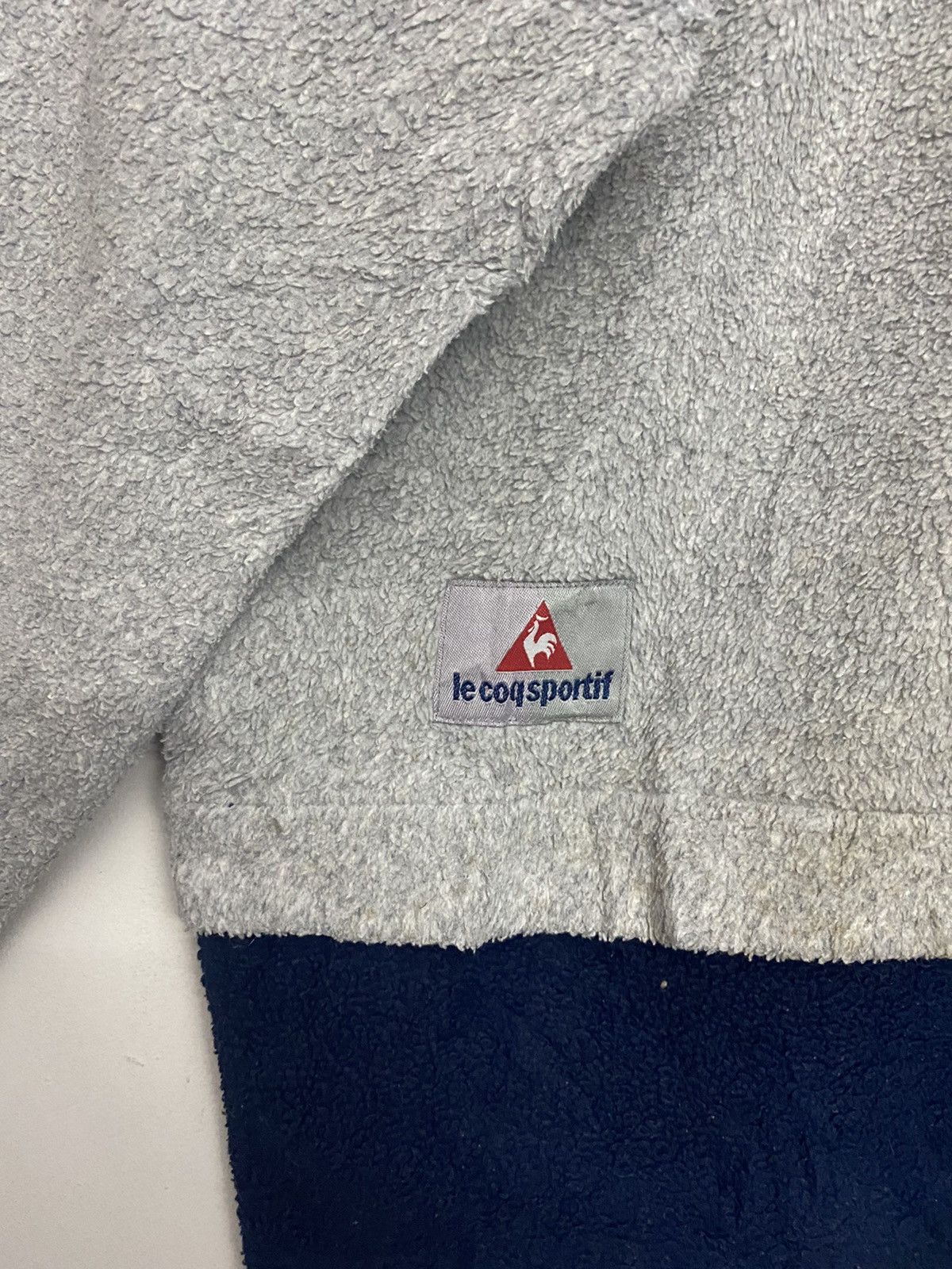 Le Coq Sportif × Vintage Vintage 90s Le Coq Sportif Hoodie Fleece Spellout Large Size US L / EU 52-54 / 3 - 7 Thumbnail