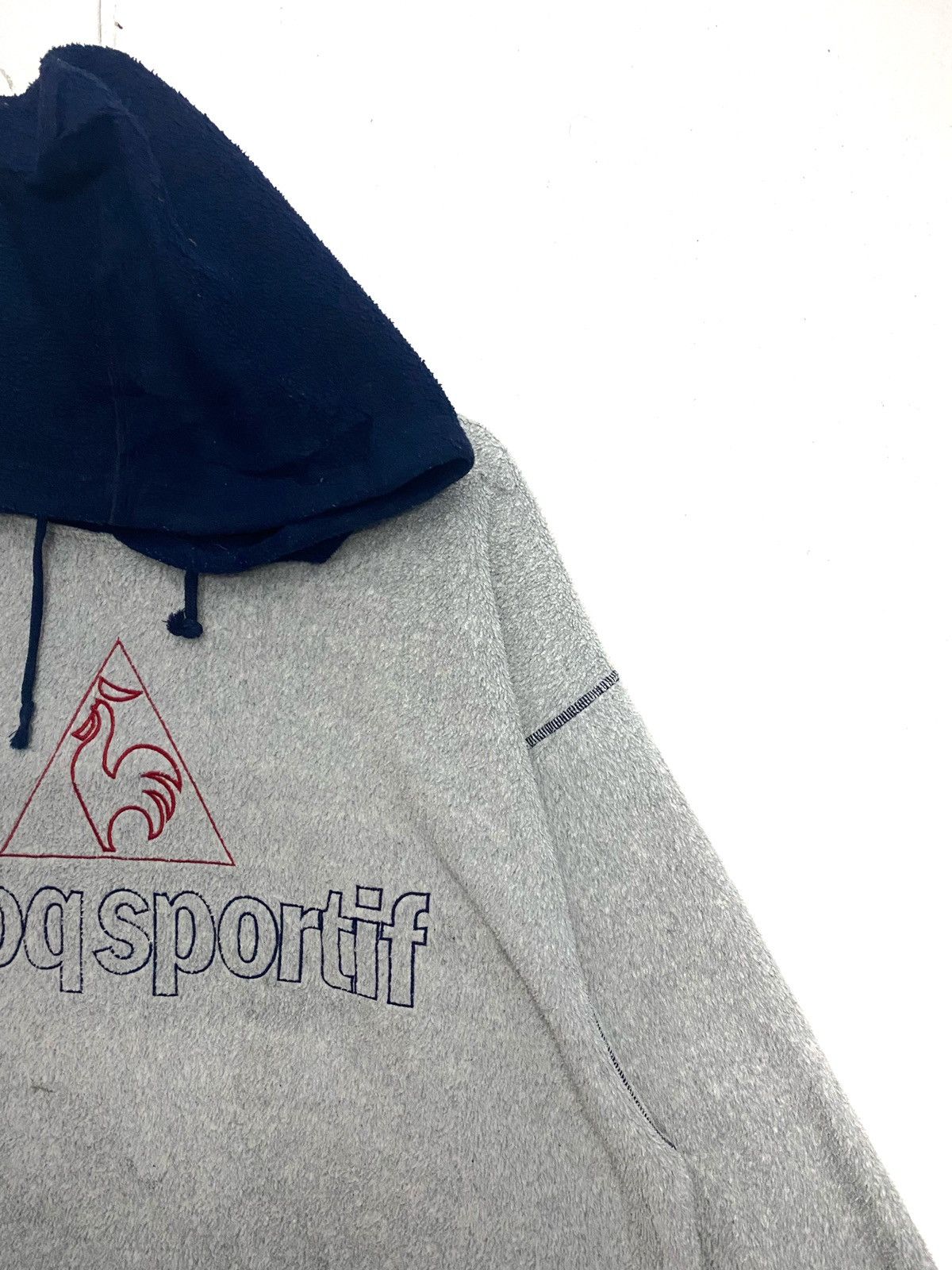 Le Coq Sportif × Vintage Vintage 90s Le Coq Sportif Hoodie Fleece Spellout Large Size US L / EU 52-54 / 3 - 4 Thumbnail