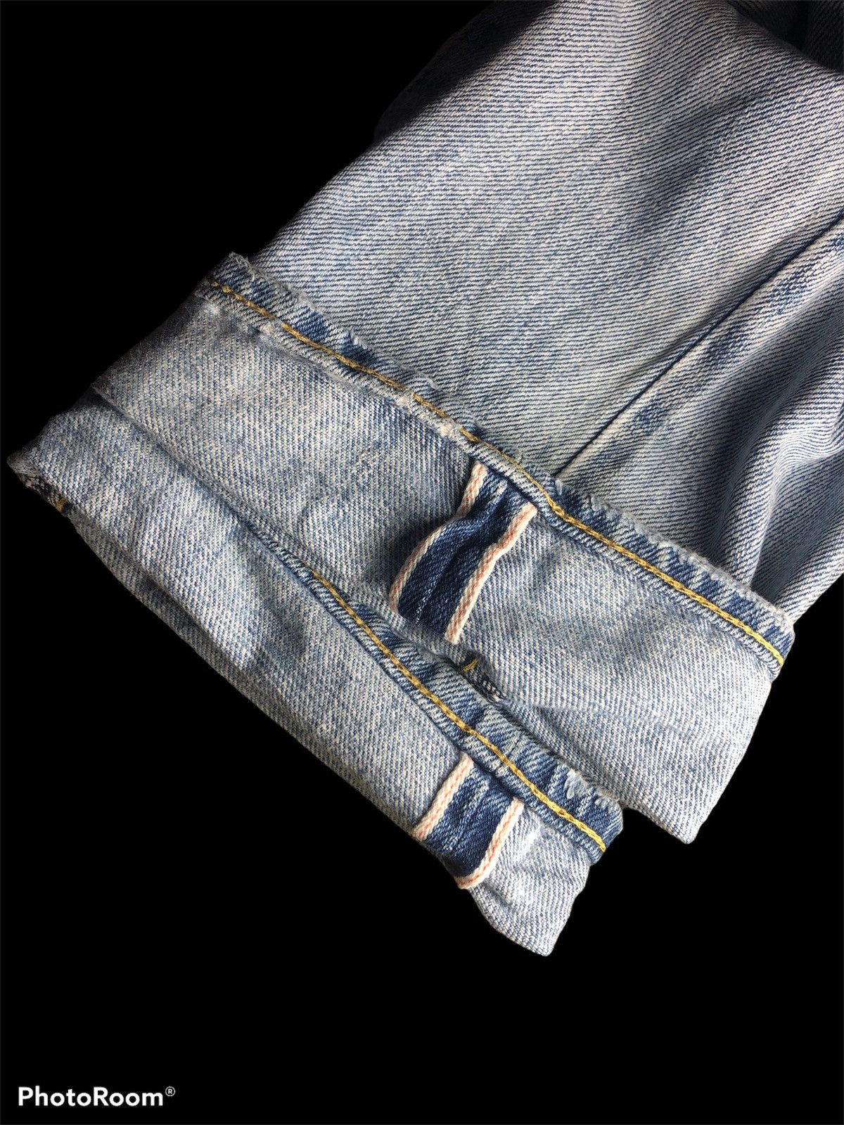 Ron Herman SELVEDGE⚡️RON HERMAN LA WASHED BLUE DENIM Size US 30 / EU 46 - 3 Thumbnail