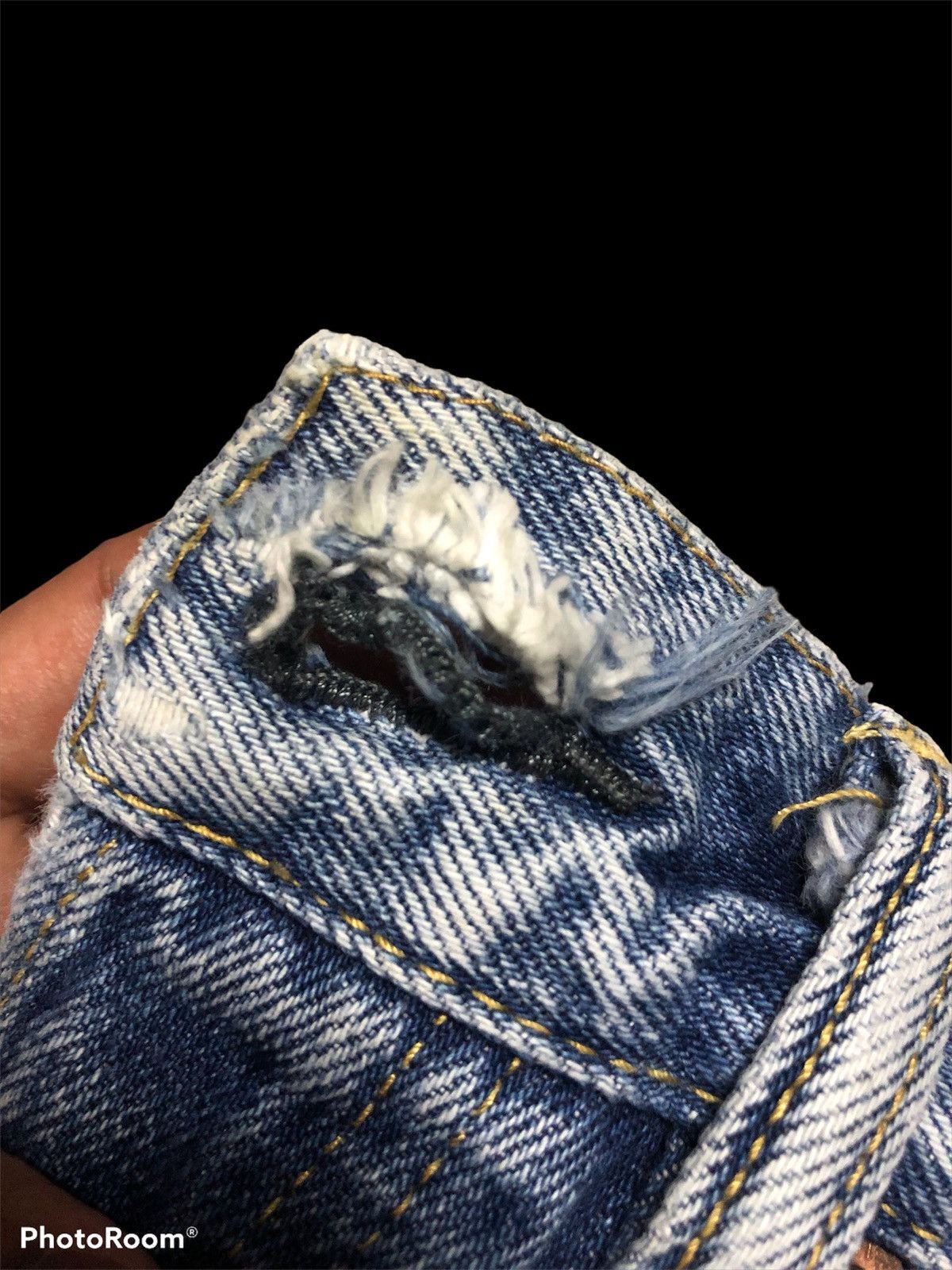 Ron Herman SELVEDGE⚡️RON HERMAN LA WASHED BLUE DENIM Size US 30 / EU 46 - 6 Thumbnail