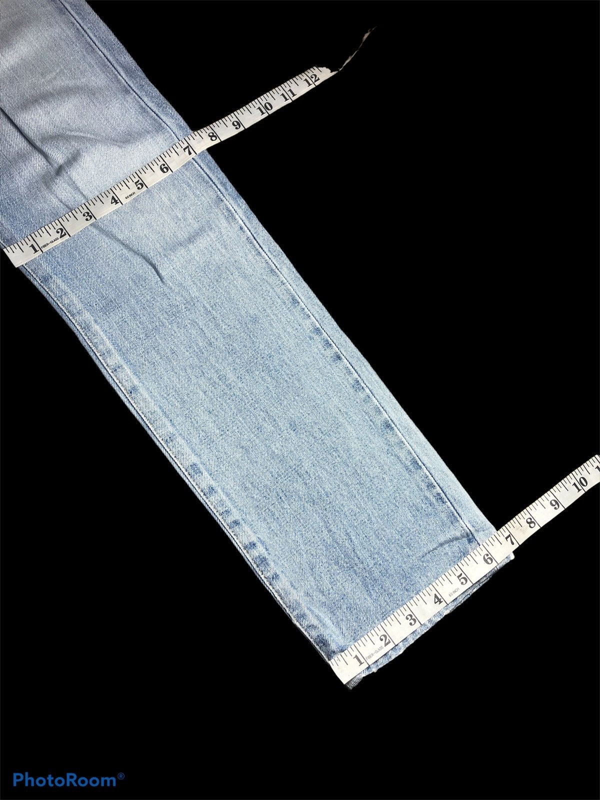 Ron Herman SELVEDGE⚡️RON HERMAN LA WASHED BLUE DENIM Size US 30 / EU 46 - 8 Thumbnail